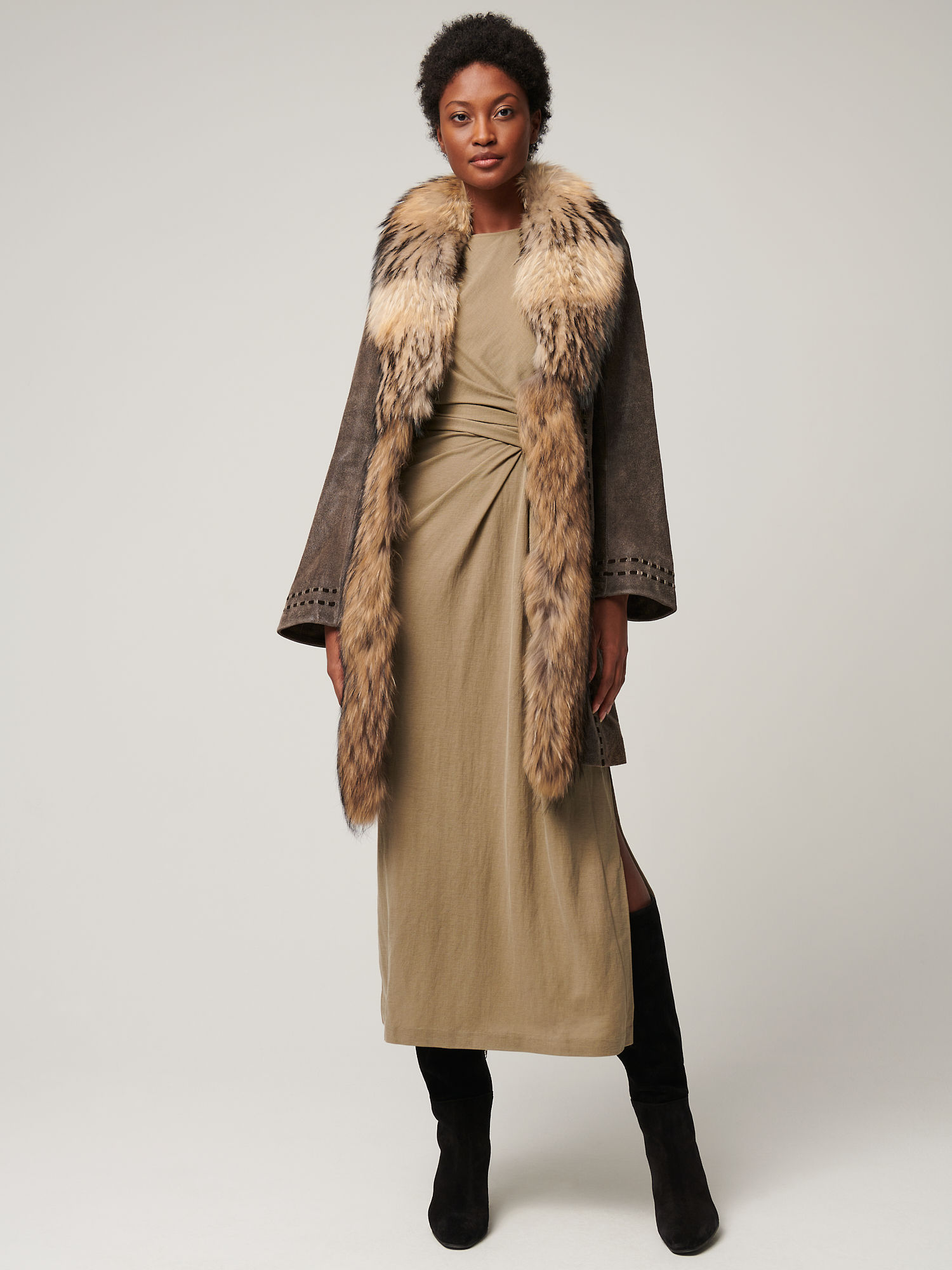 Felicity Leather Coat - XNAUWBI