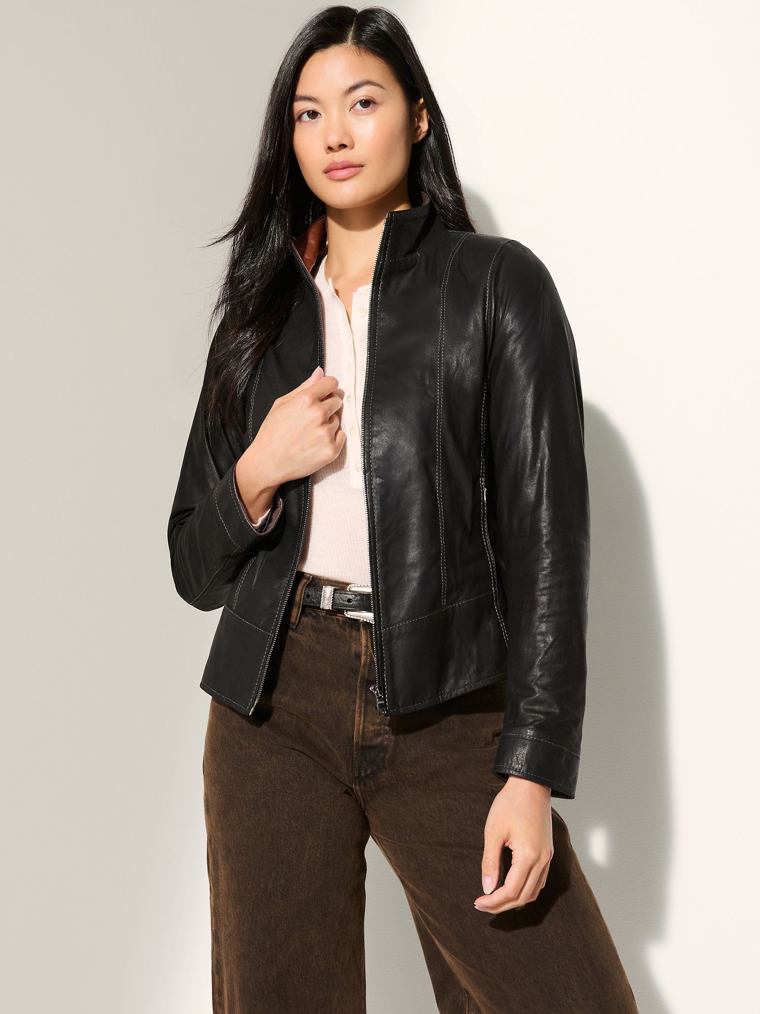 Melissa Lite Leather Jacket - XNAUWBI
