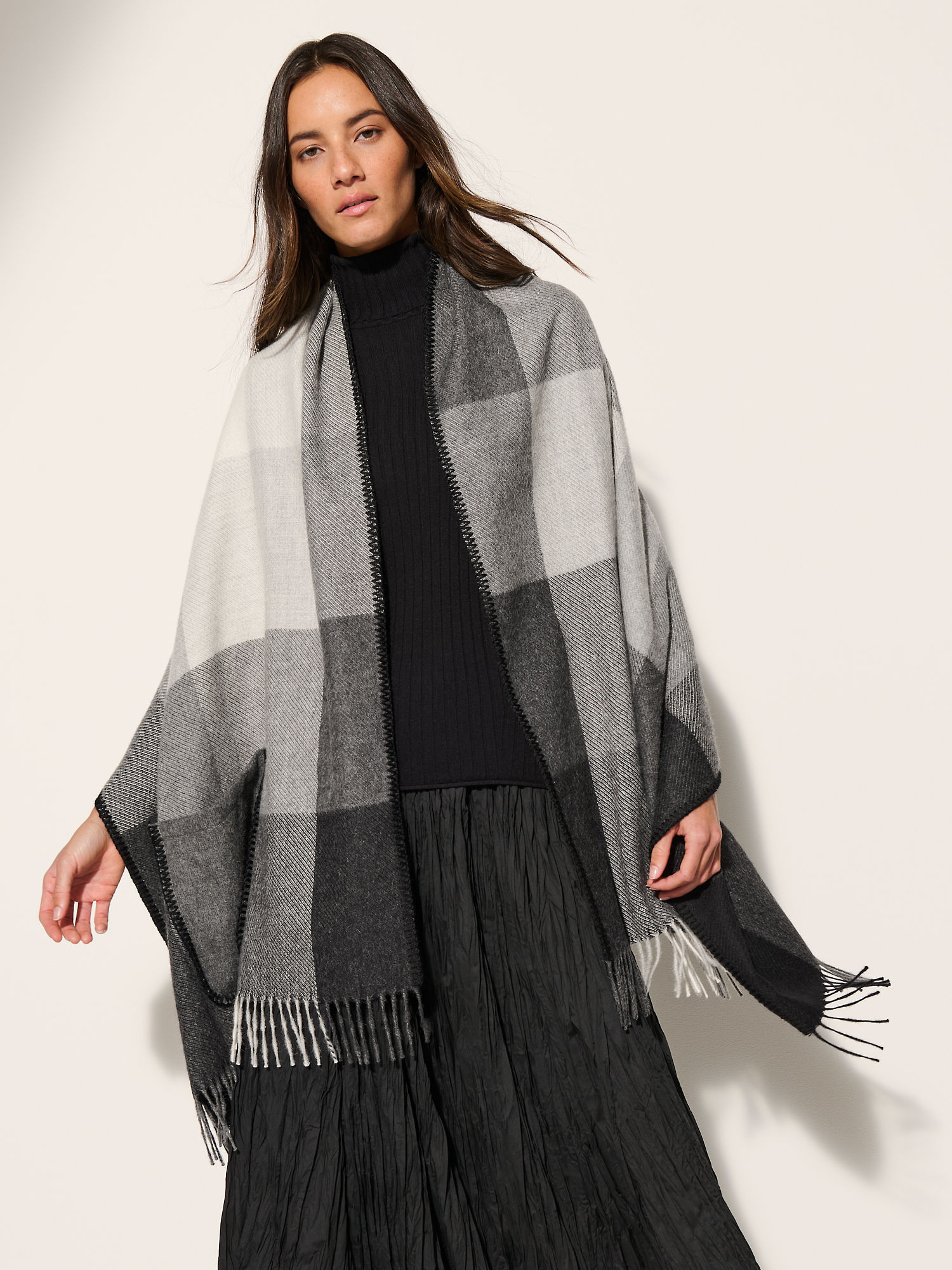 Charlotte Alpaca Wool Shawl Scarf - XNAUWBI