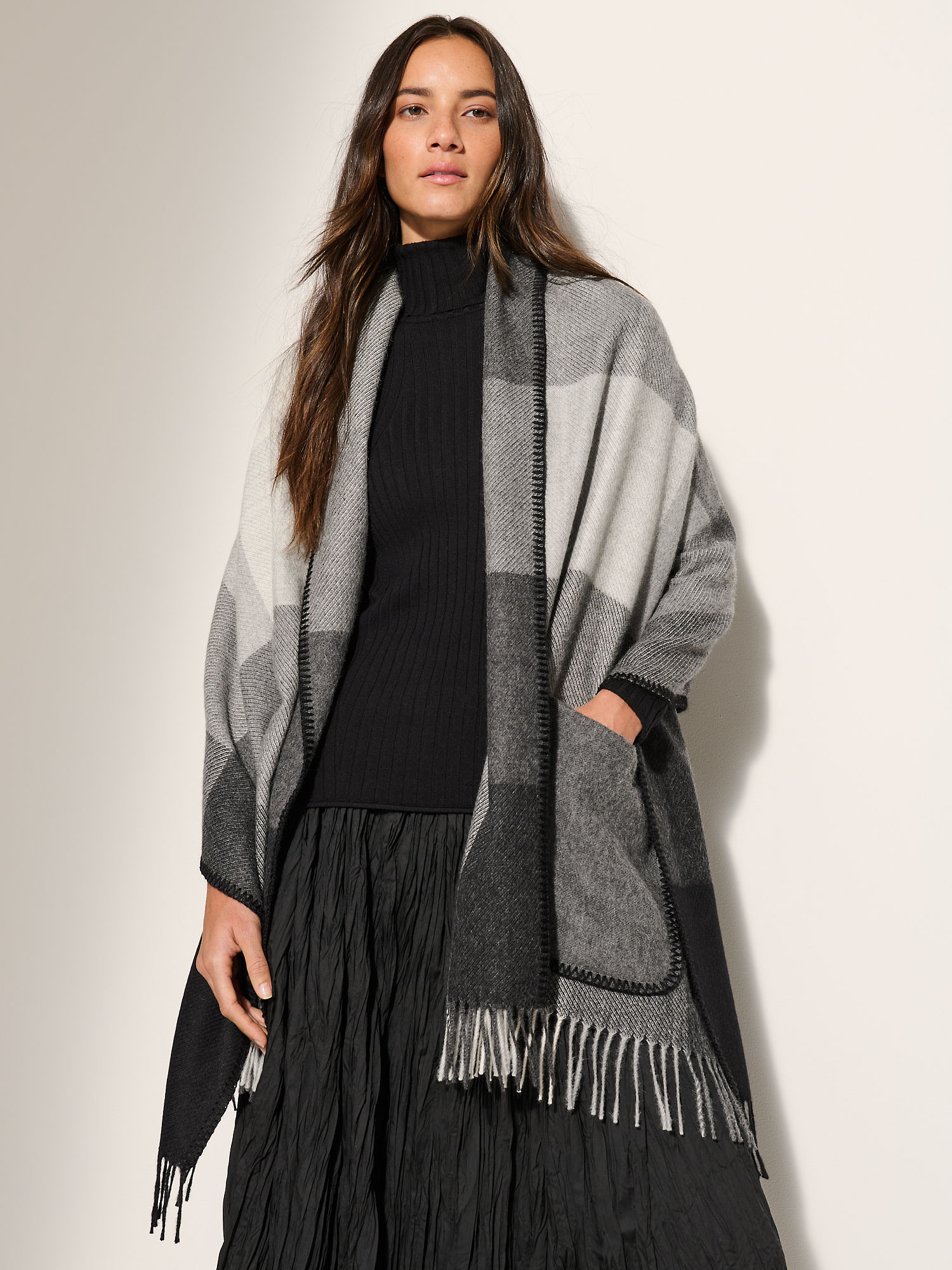 Charlotte Alpaca Wool Shawl Scarf - XNAUWBI