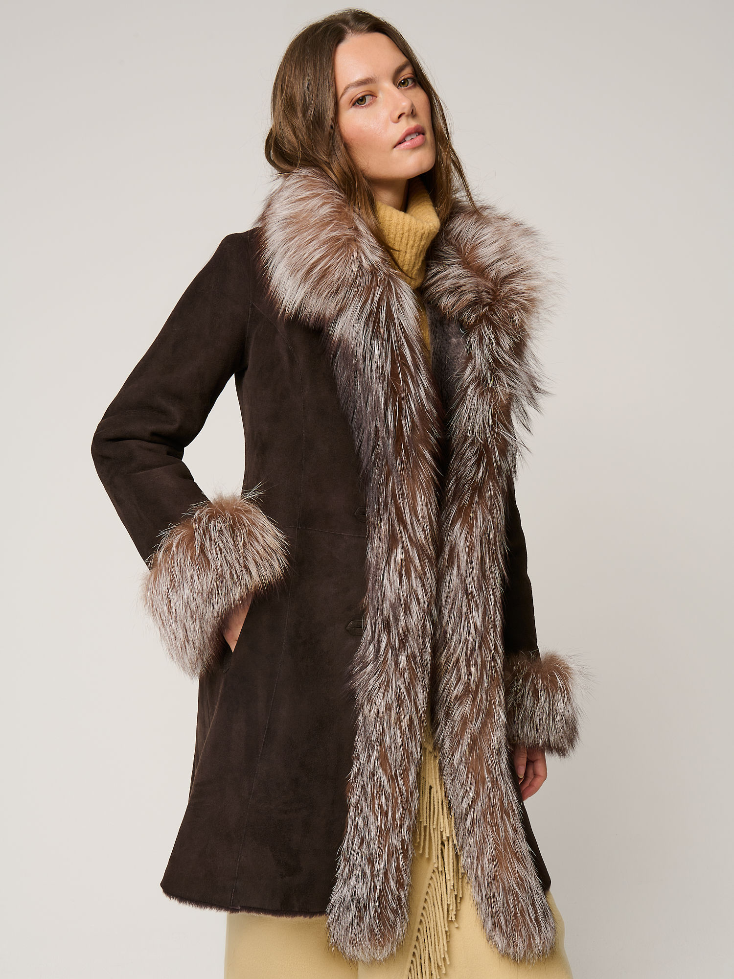 Chantal Reversible Sheepskin Coat - XNAUWBI