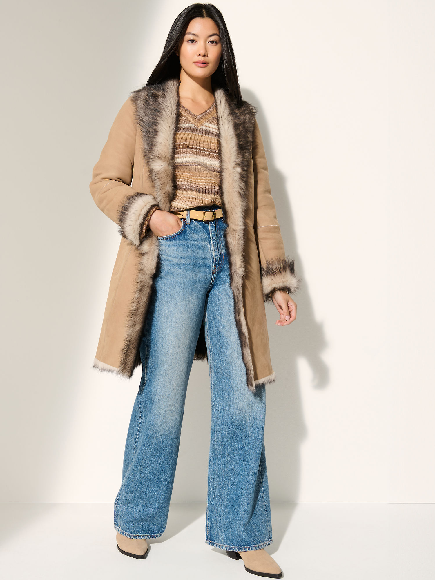 Maxine Toscana Sheepskin Coat - XNAUWBI