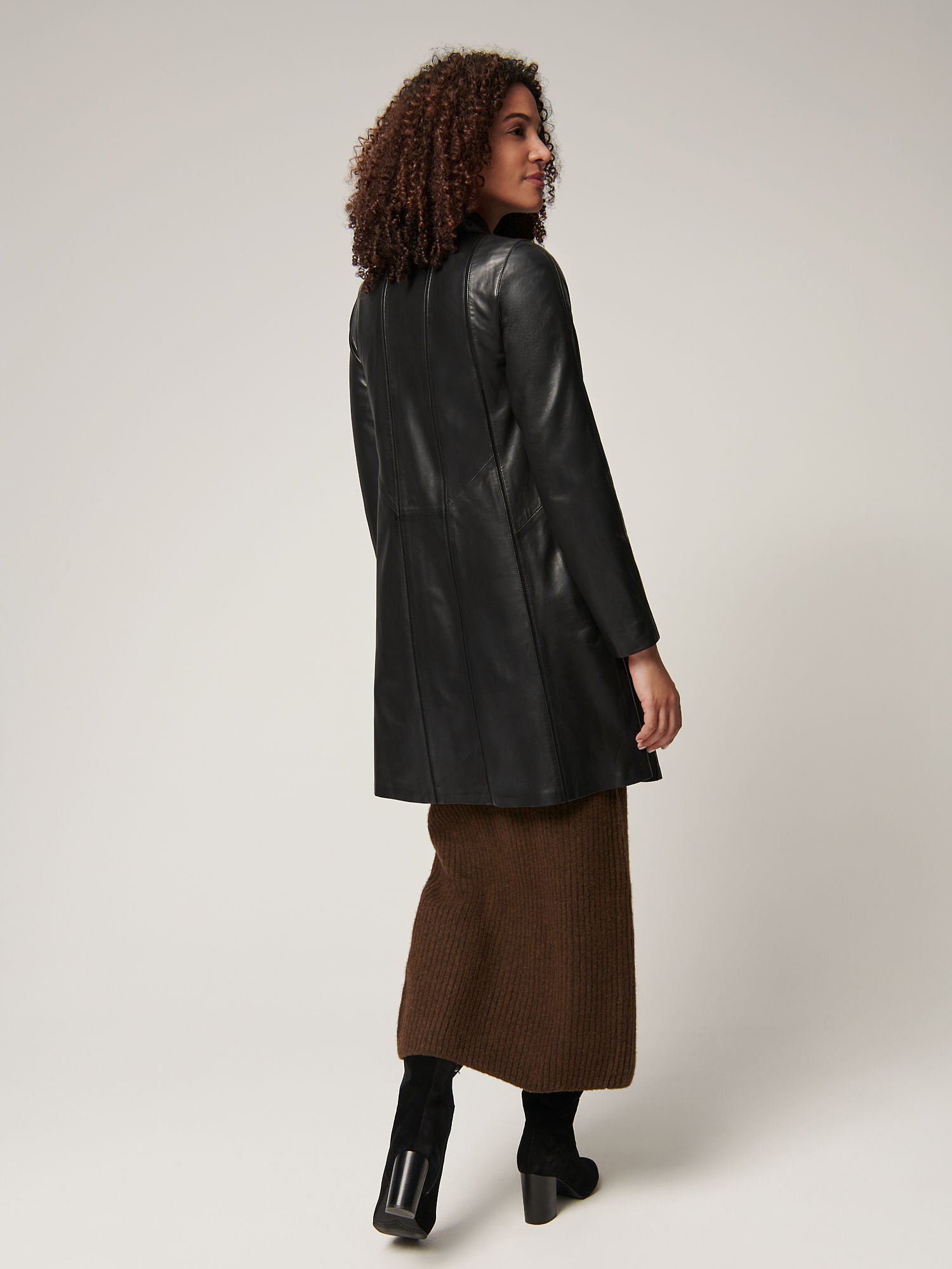 Ava Leather Coat - XNAUWBI
