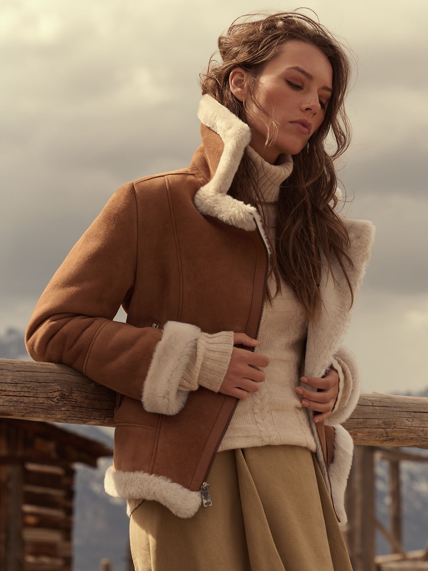 Sonia Sheepskin Moto Jacket - XNAUWBI