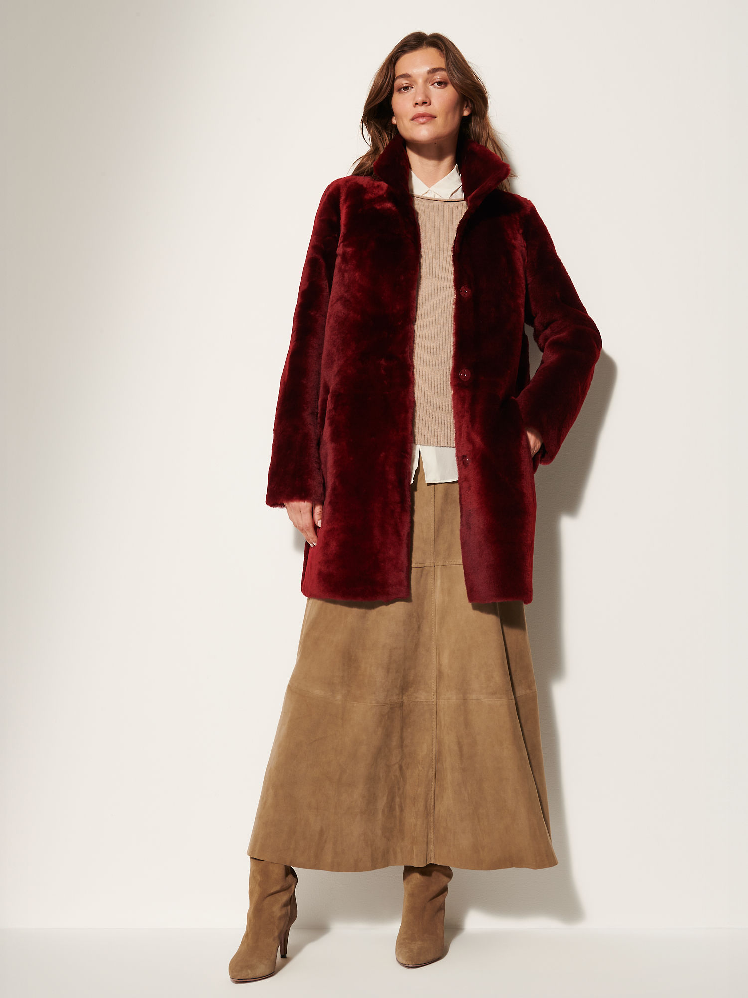 Carmen Reversible Sheepskin Coat - XNAUWBI