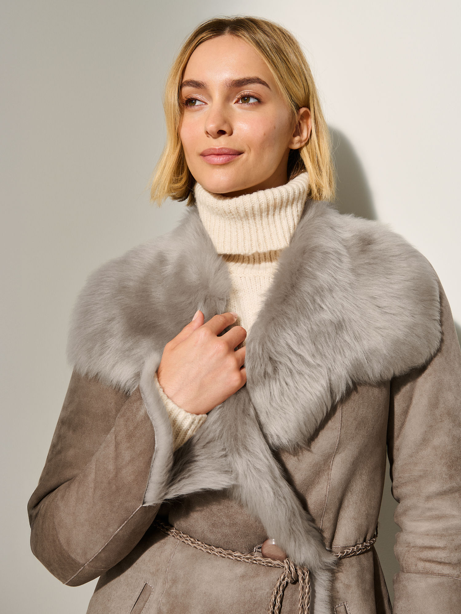 Nathalia Toscana Sheepskin Coat - XNAUWBI