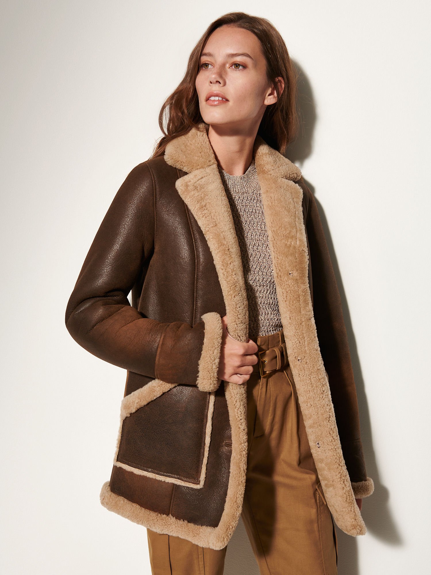Marleigh Sheepskin Coat - XNAUWBI