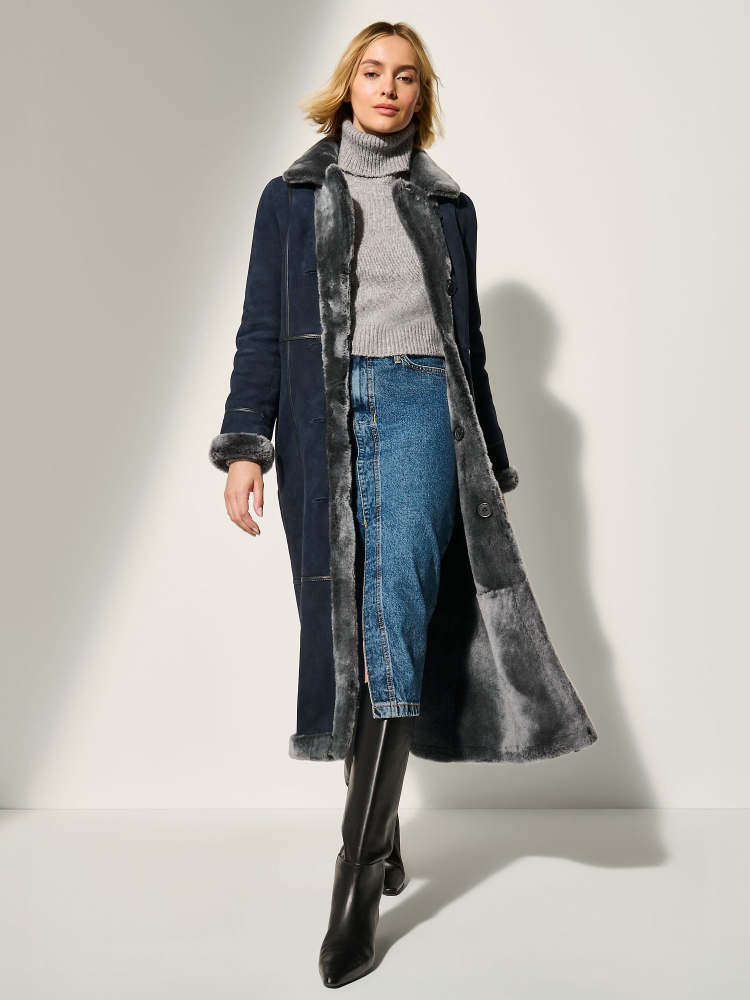 Colette Reversible Sheepskin Coat - XNAUWBI