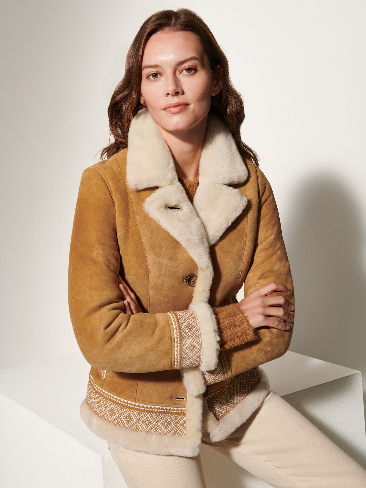 Amber Sheepskin Jacket - XNAUWBI
