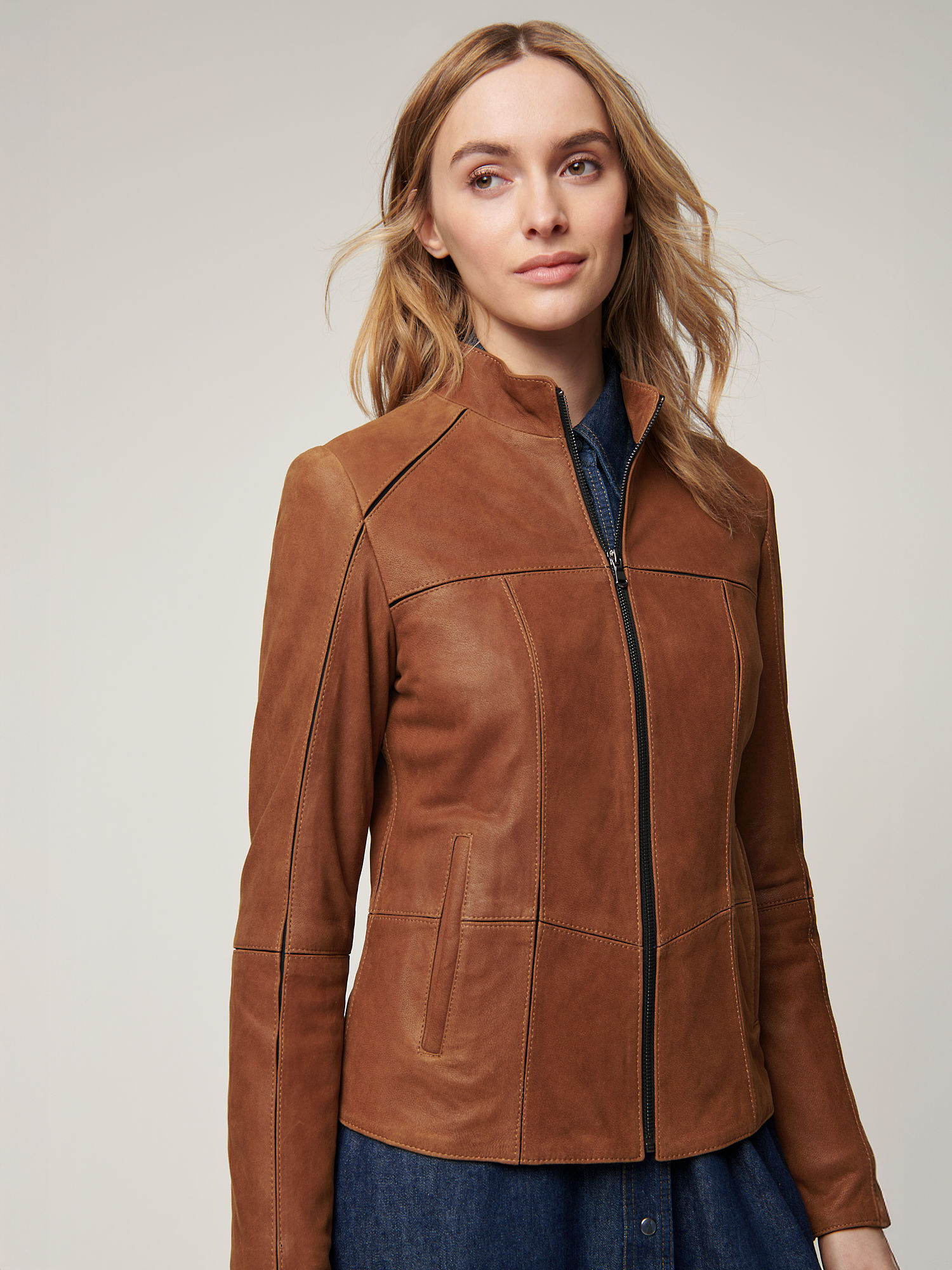 Donna Leather Jacket - XNAUWBI