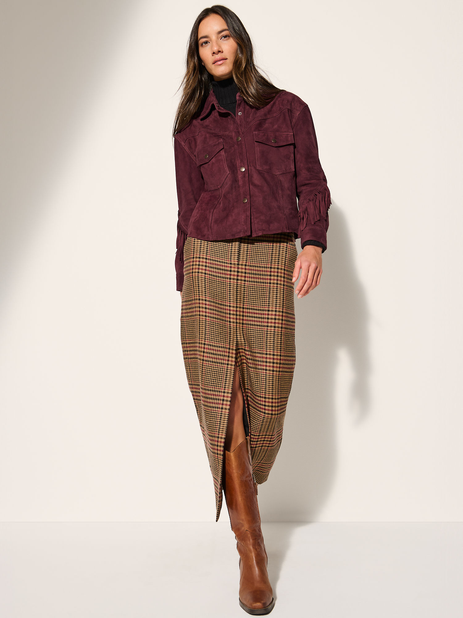 Rosario Suede Leather Jacket - XNAUWBI