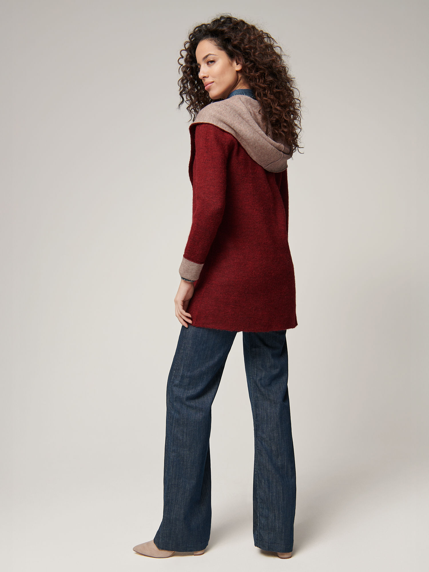 Essential Reversible Hooded Alpaca Wool-Blend Cardigan - XNAUWBI