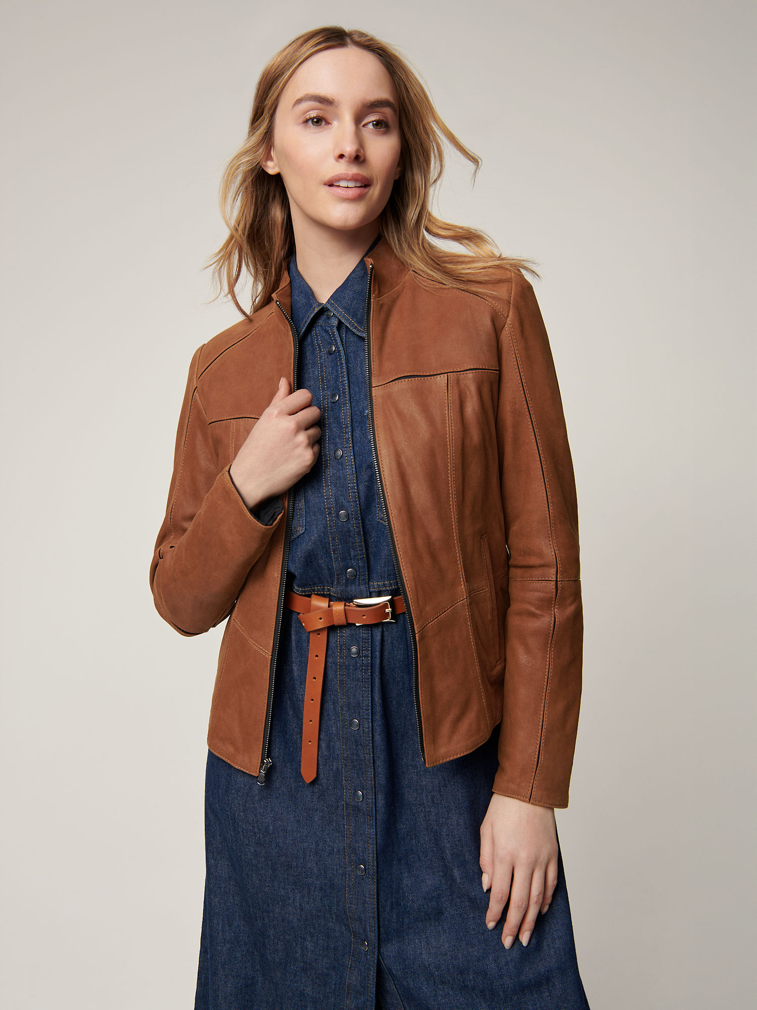 Donna Leather Jacket - XNAUWBI