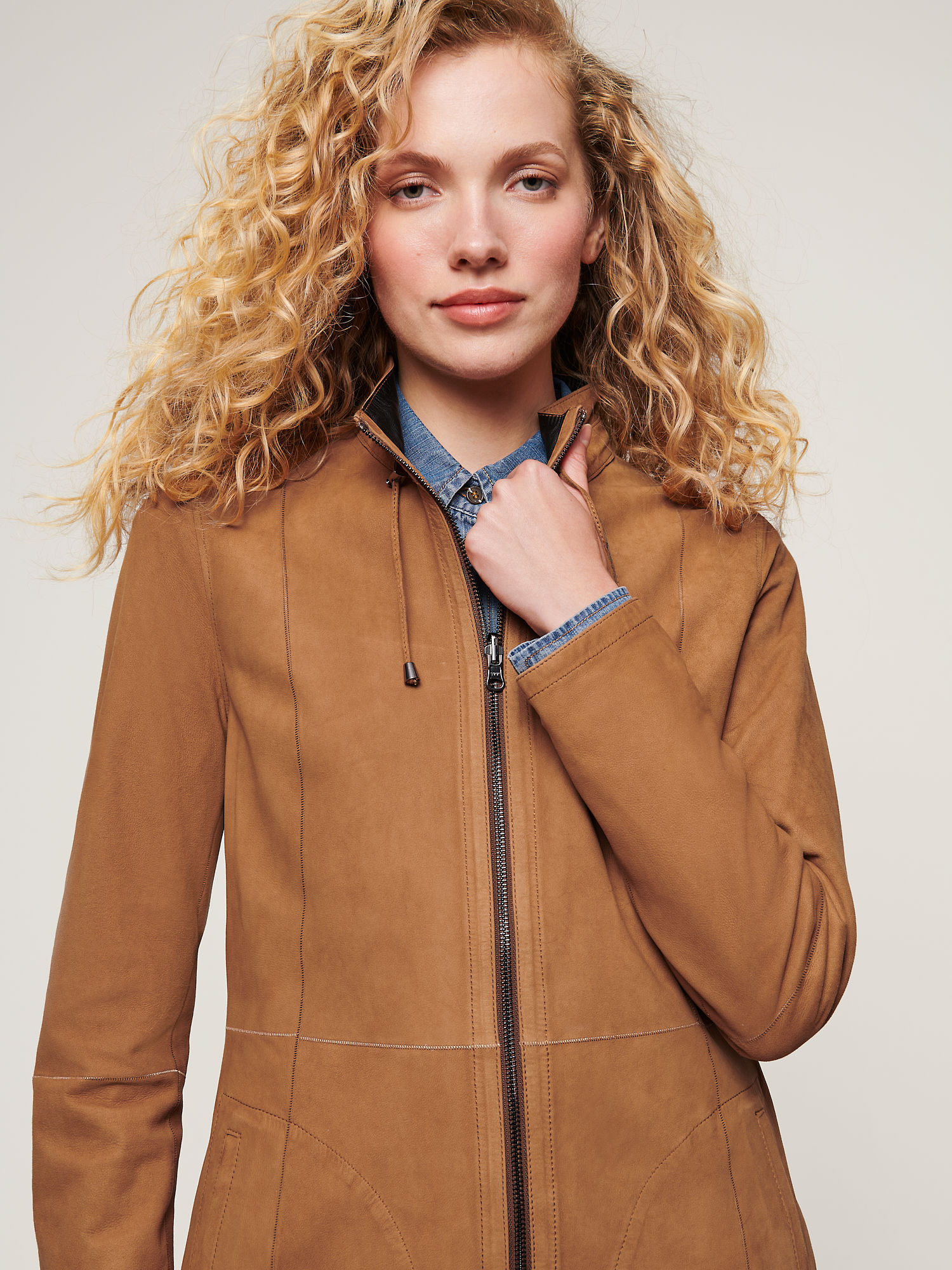 Adele Reversible Suede Leather Jacket - XNAUWBI
