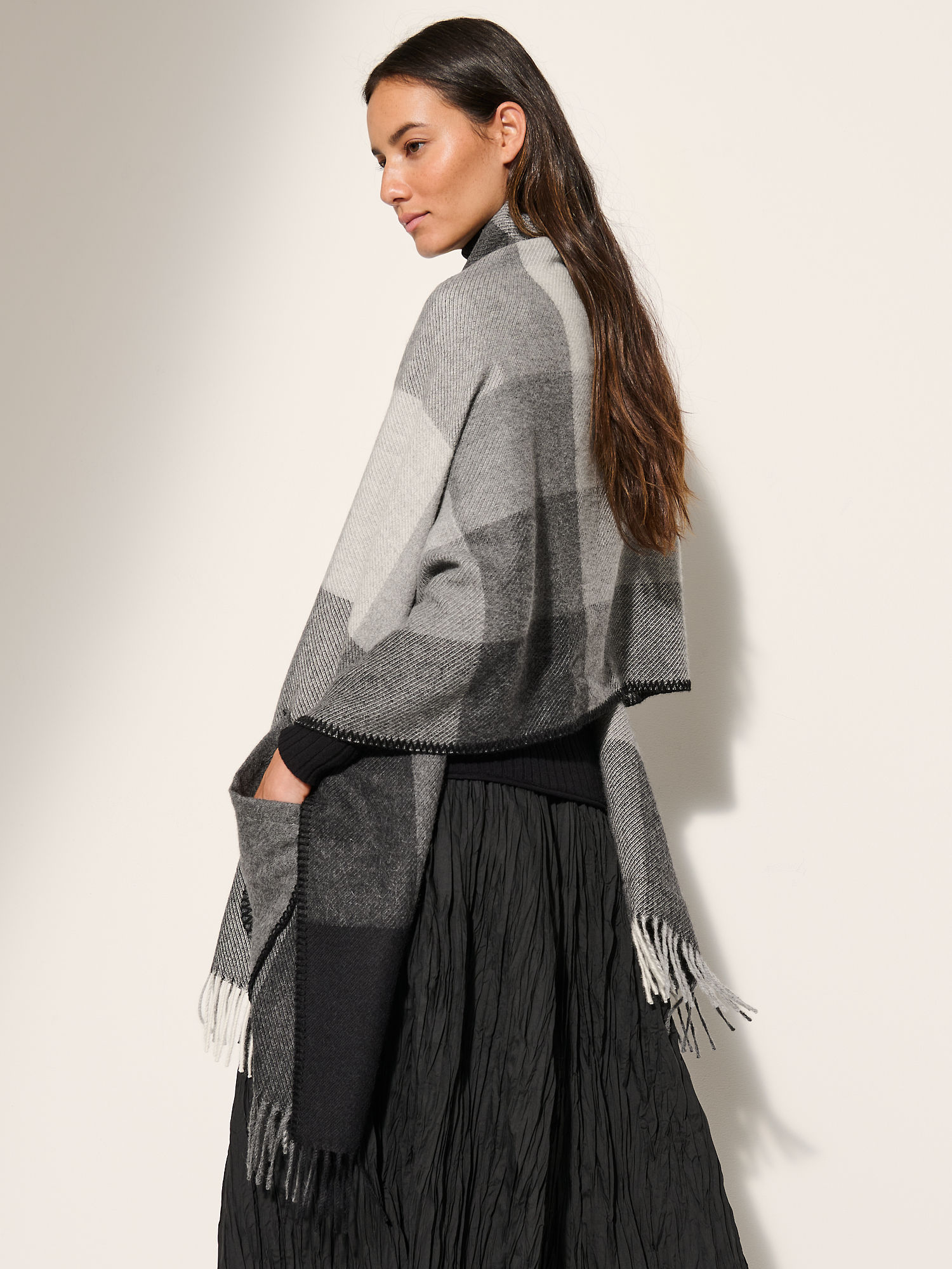 Charlotte Alpaca Wool Shawl Scarf - XNAUWBI