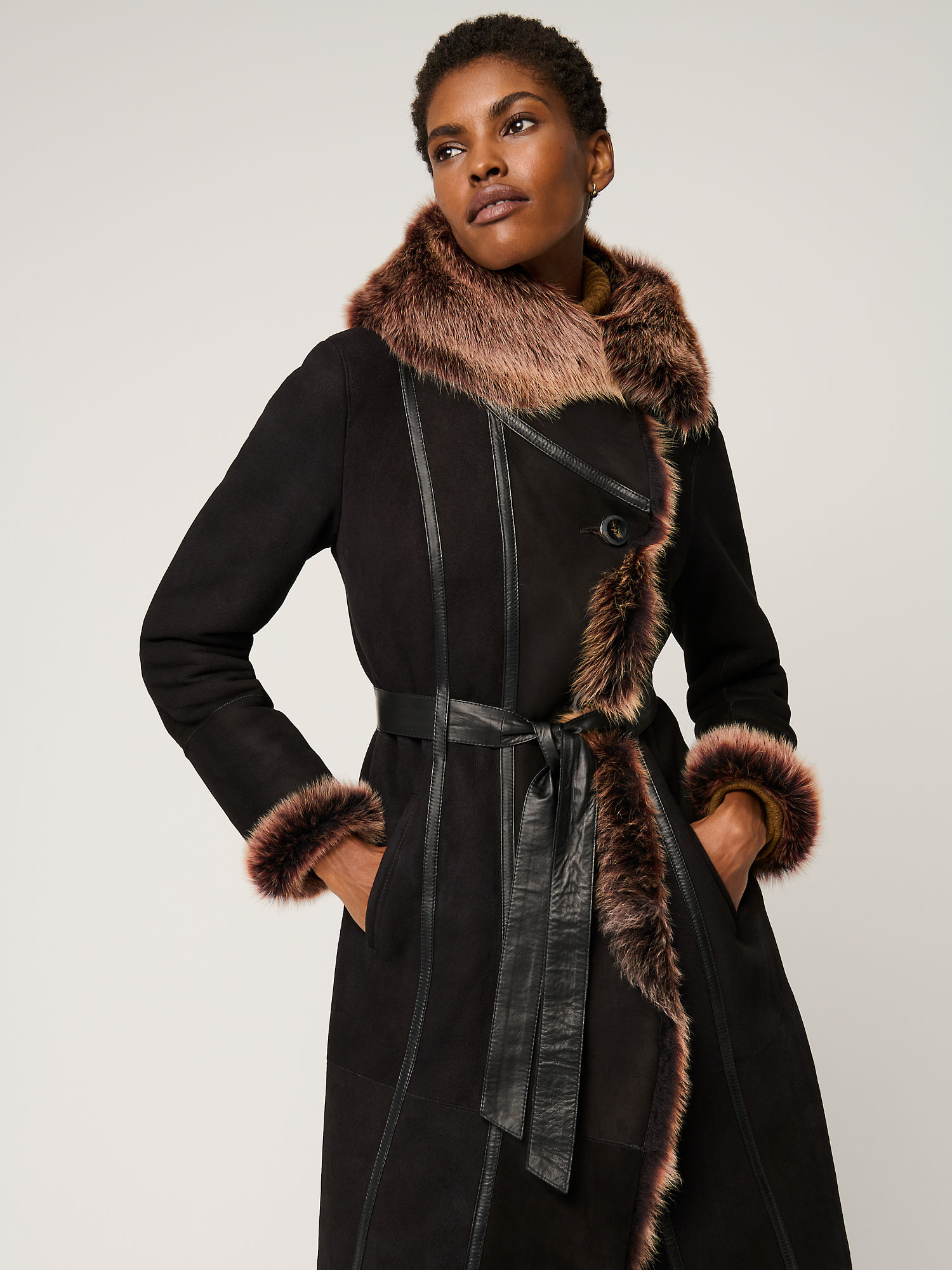 Tatiana Hooded Sheepskin Coat - XNAUWBI