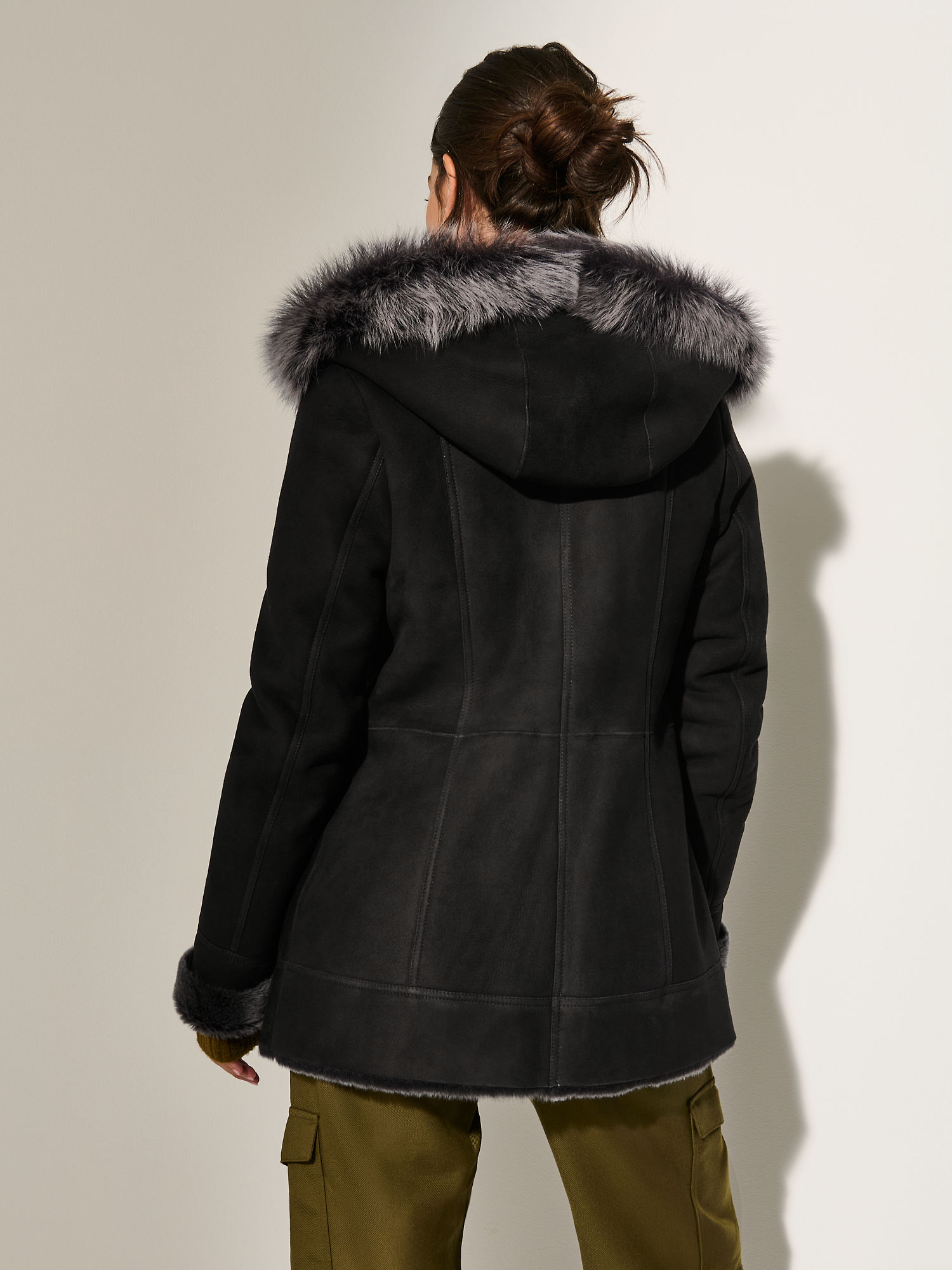 Claire Hooded Toscana Sheepskin Coat - XNAUWBI