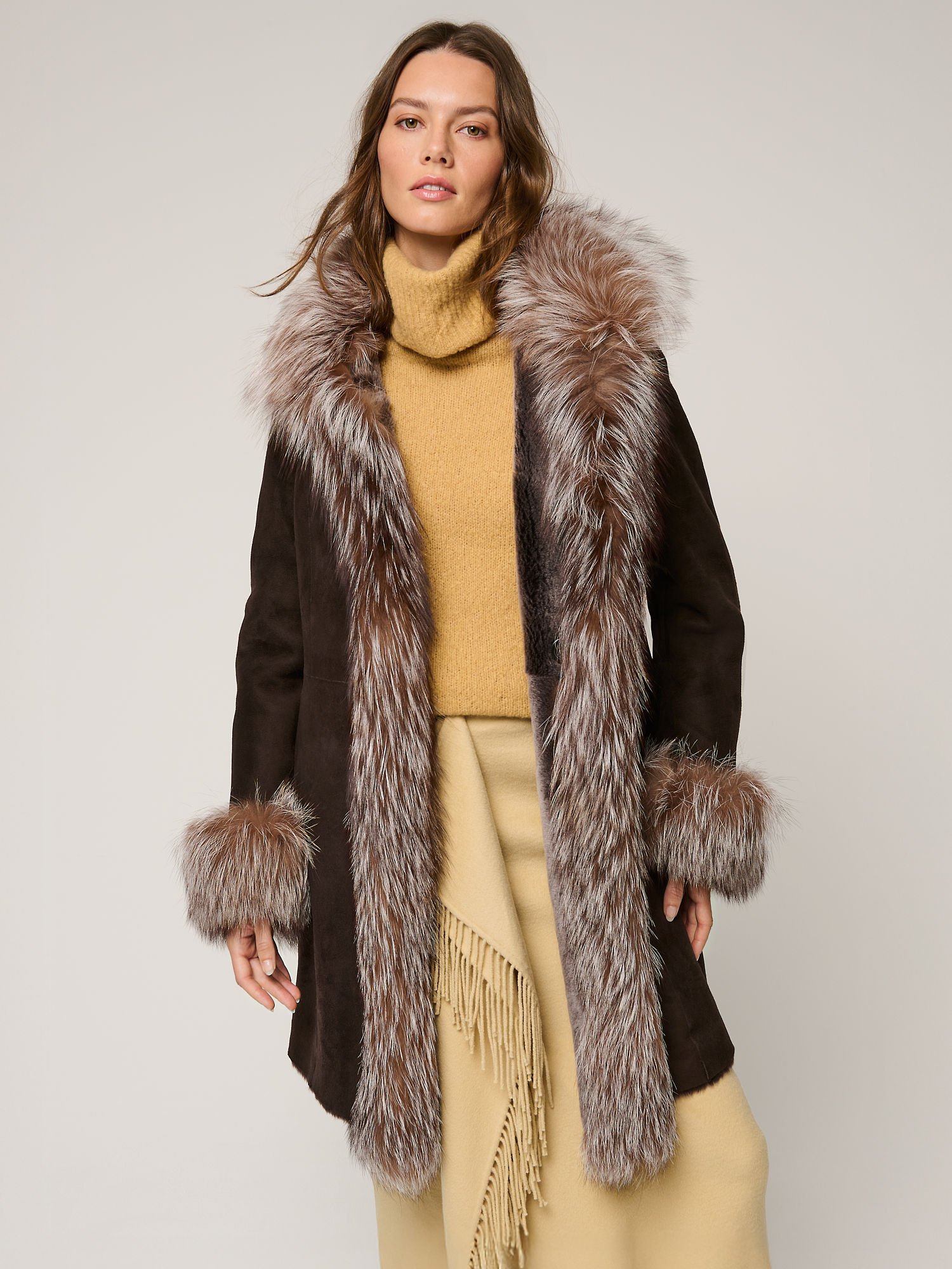 Chantal Reversible Sheepskin Coat - XNAUWBI