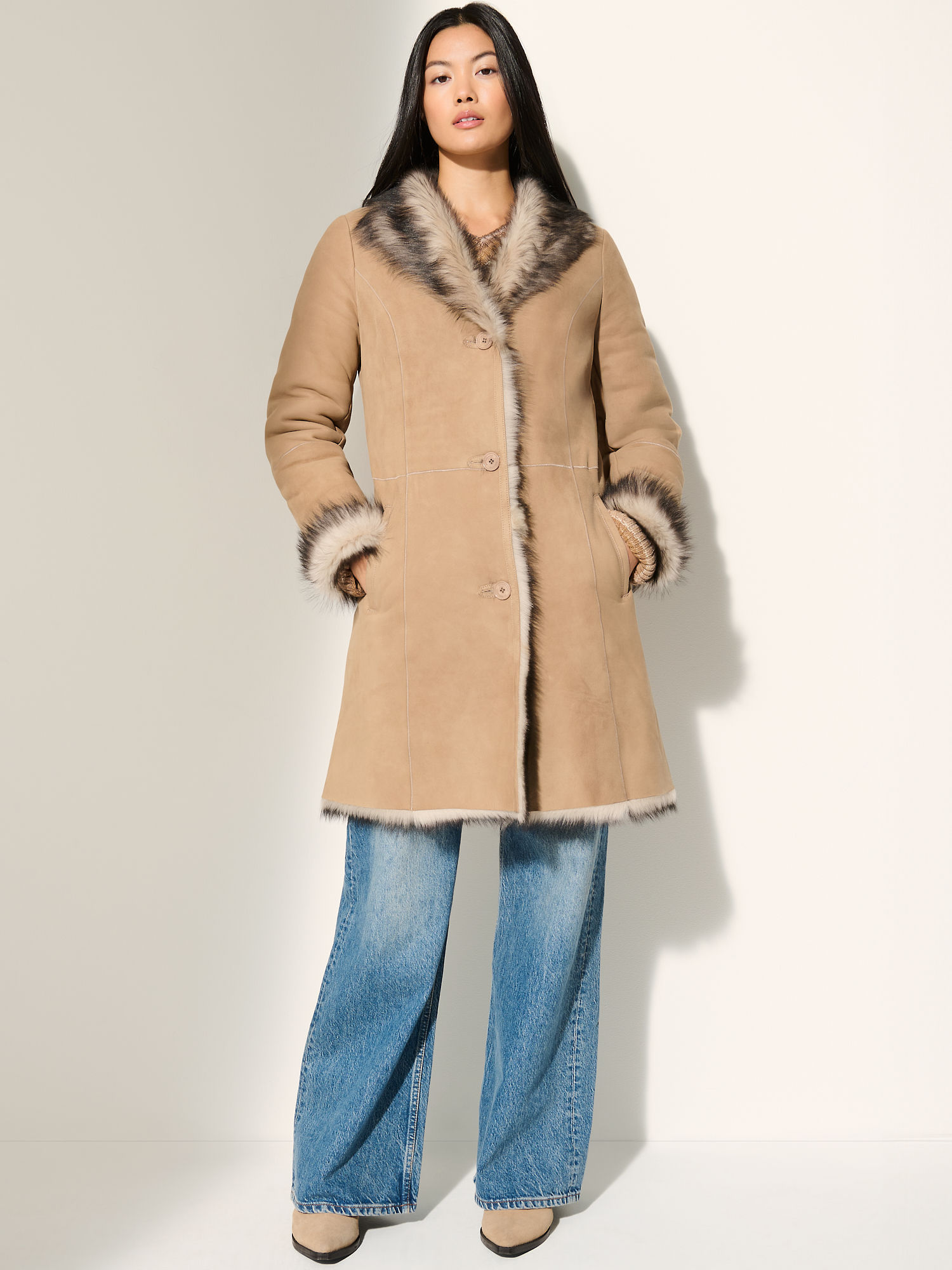 Maxine Toscana Sheepskin Coat - XNAUWBI
