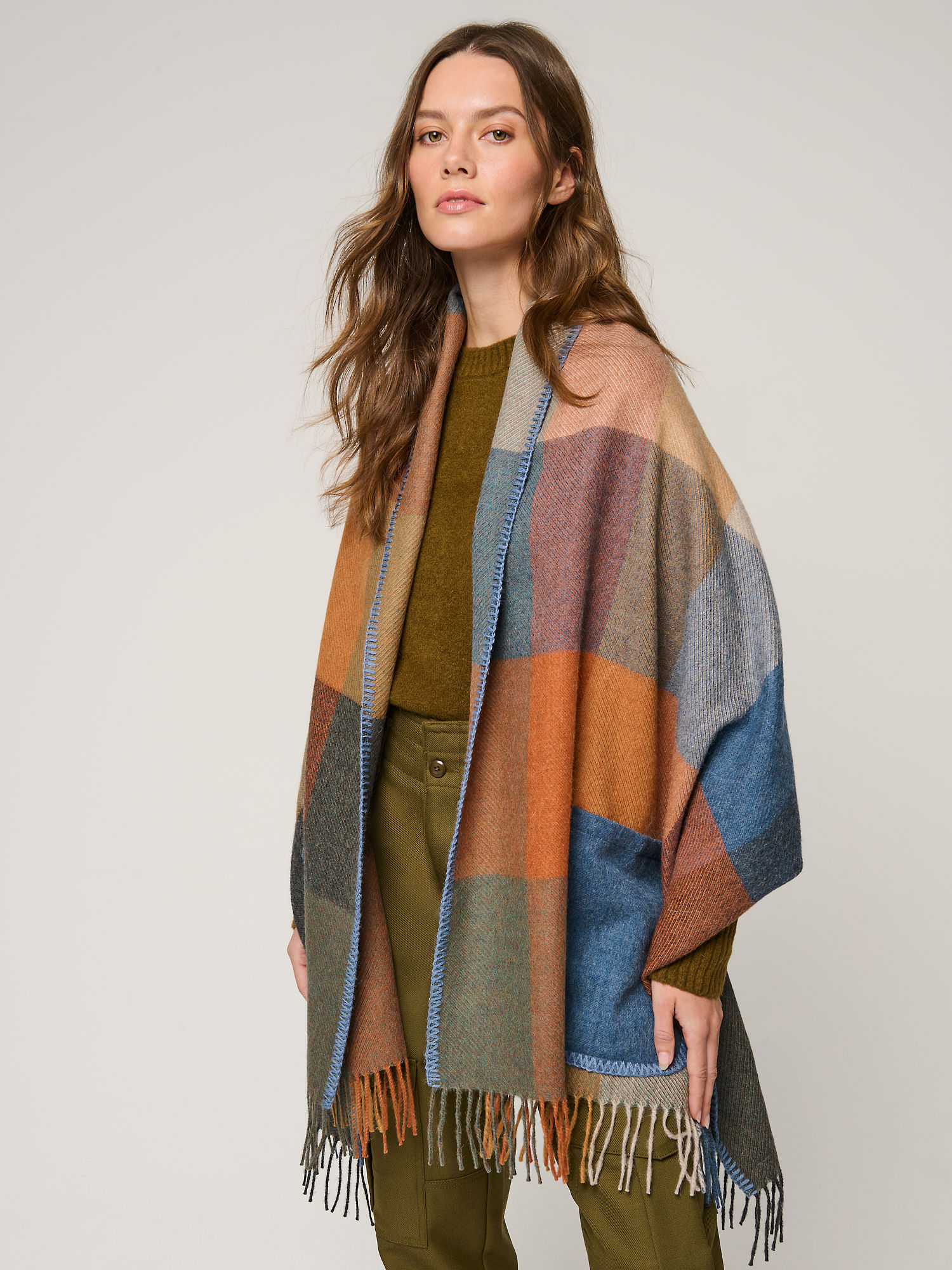 Charlotte Alpaca Wool Shawl Scarf - XNAUWBI