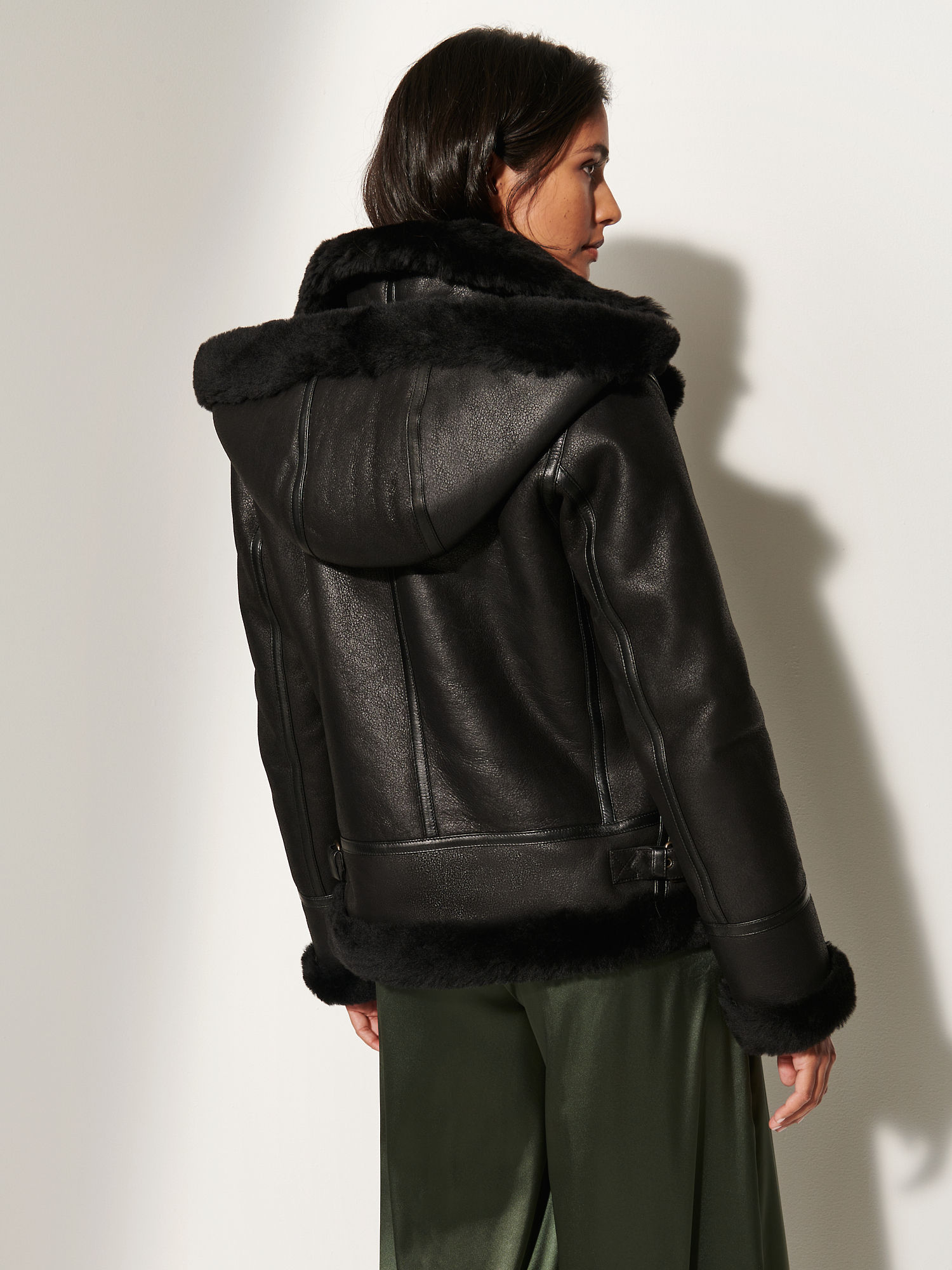 Jane Sheepskin B-3 Bomber Jacket - XNAUWBI