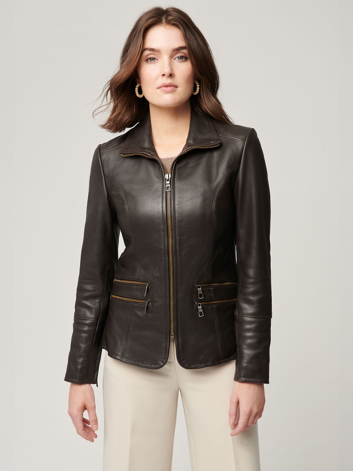 Jessica Leather Jacket - XNAUWBI