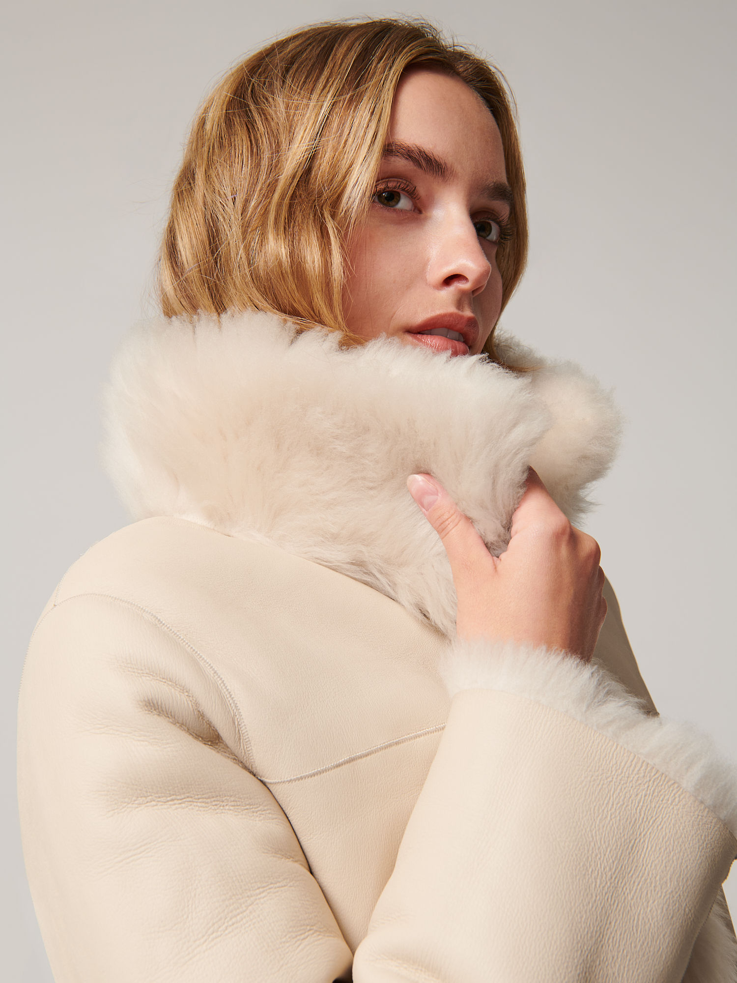 Kylie Reversible Sheepskin Jacket - XNAUWBI