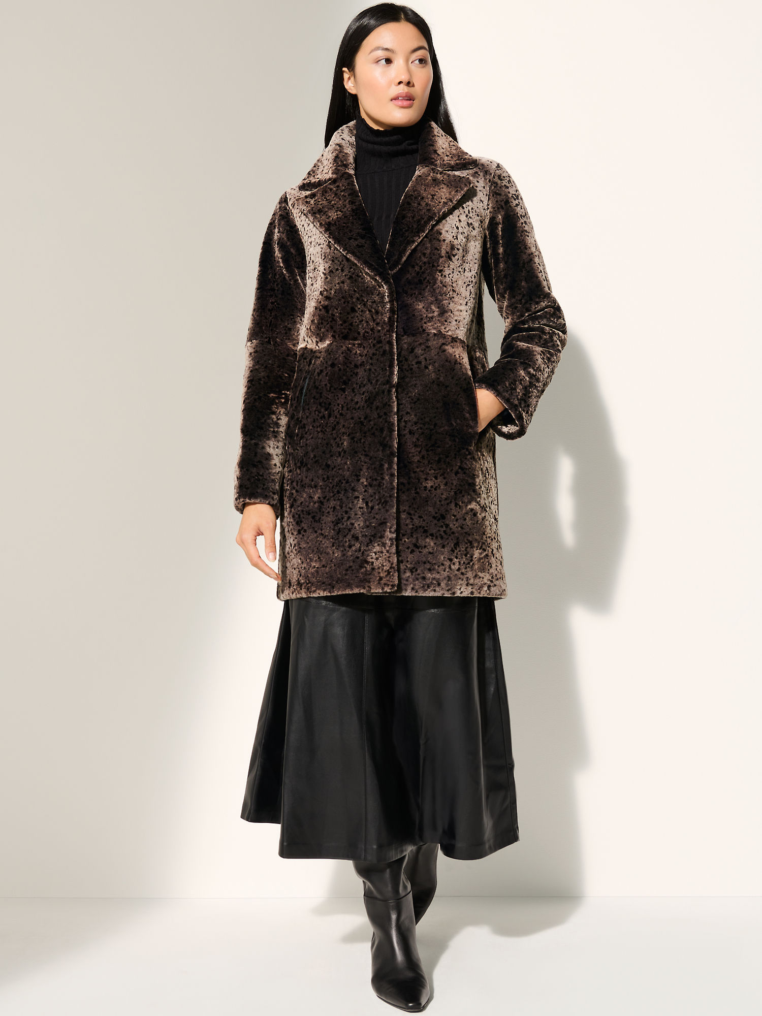 Lexi Reversible Sheepskin Coat - XNAUWBI
