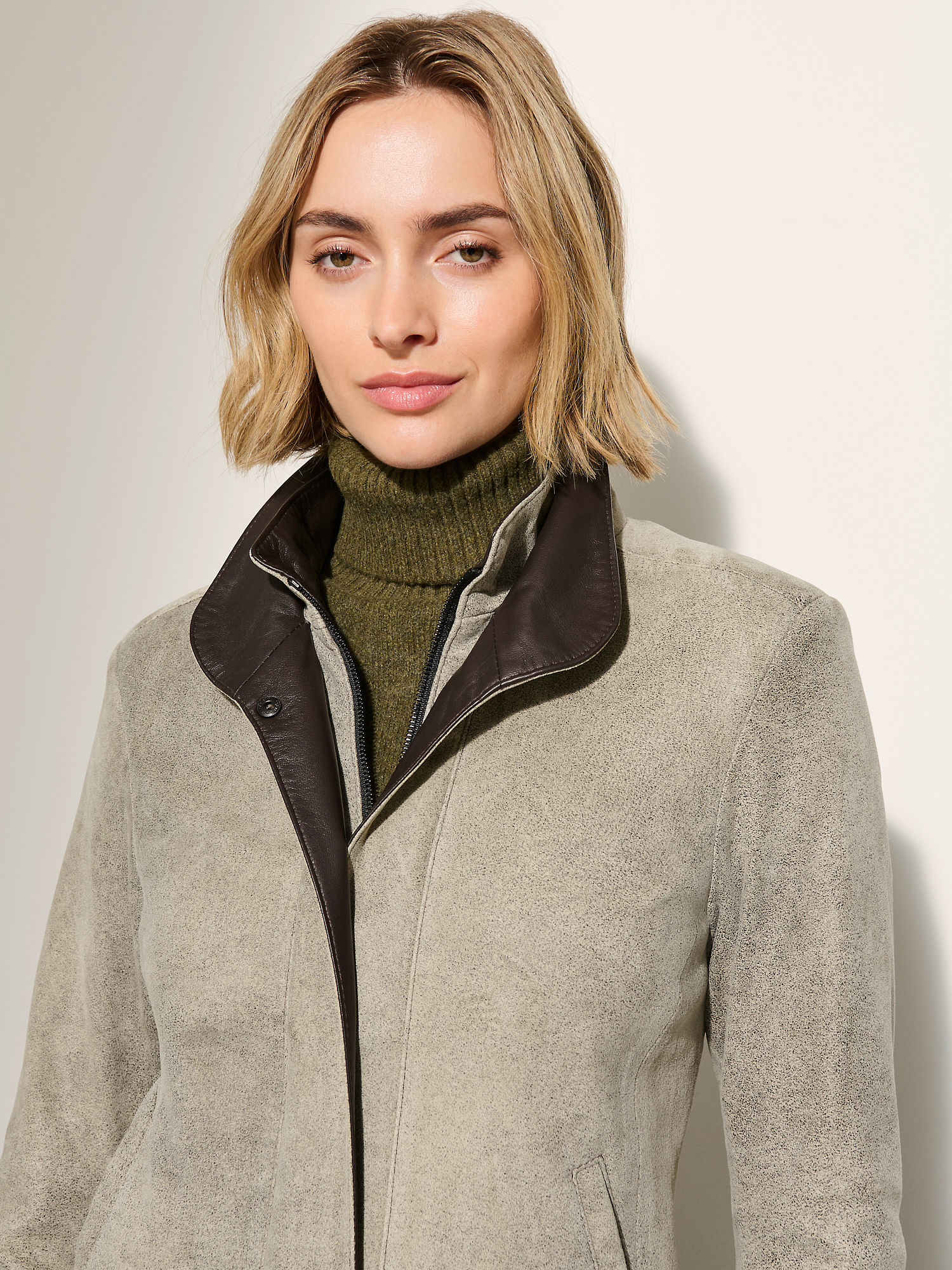 Rita Distressed Leather Jacket - XNAUWBI