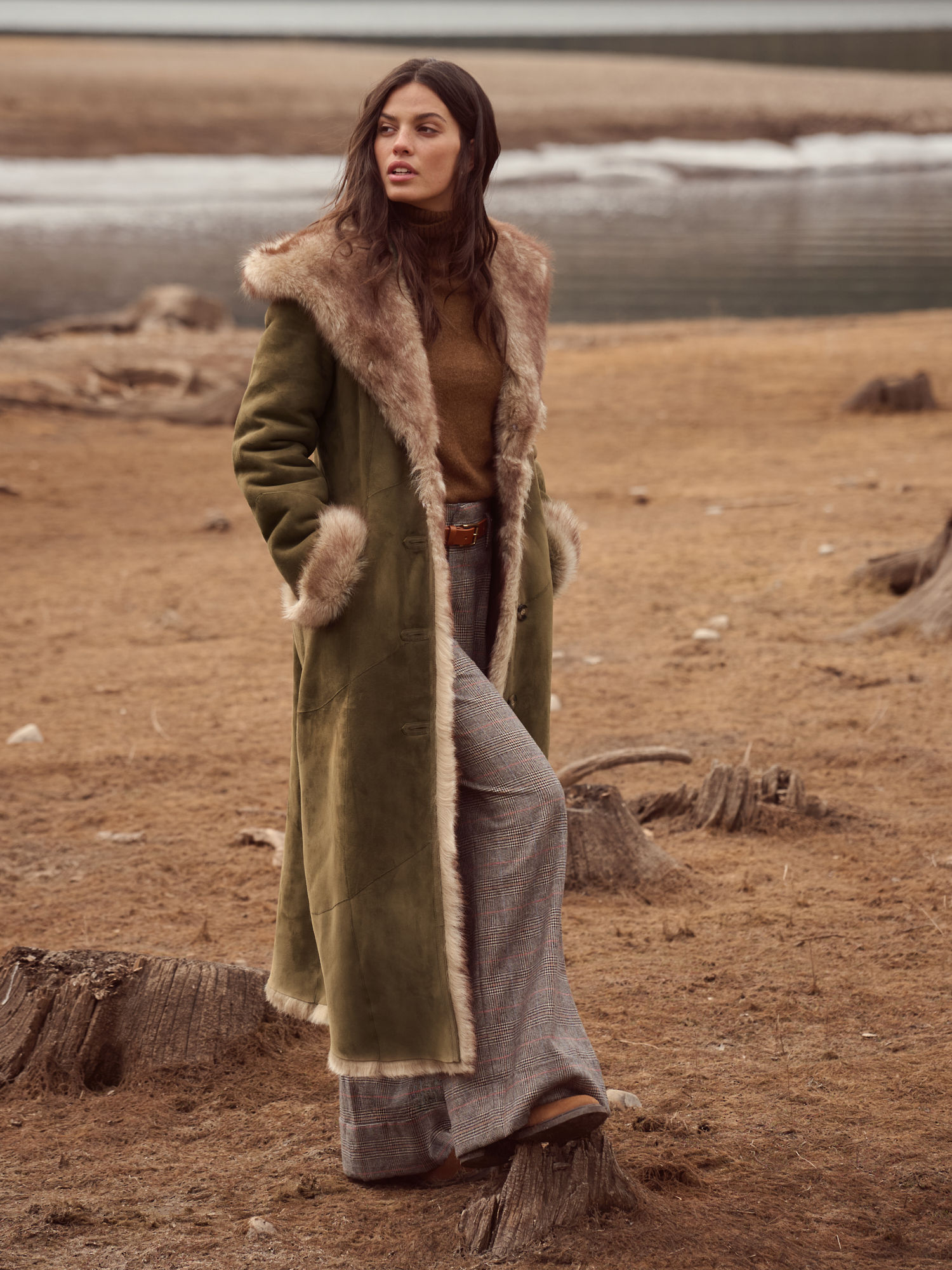 Dakota Hooded Toscana Sheepskin Coat - XNAUWBI