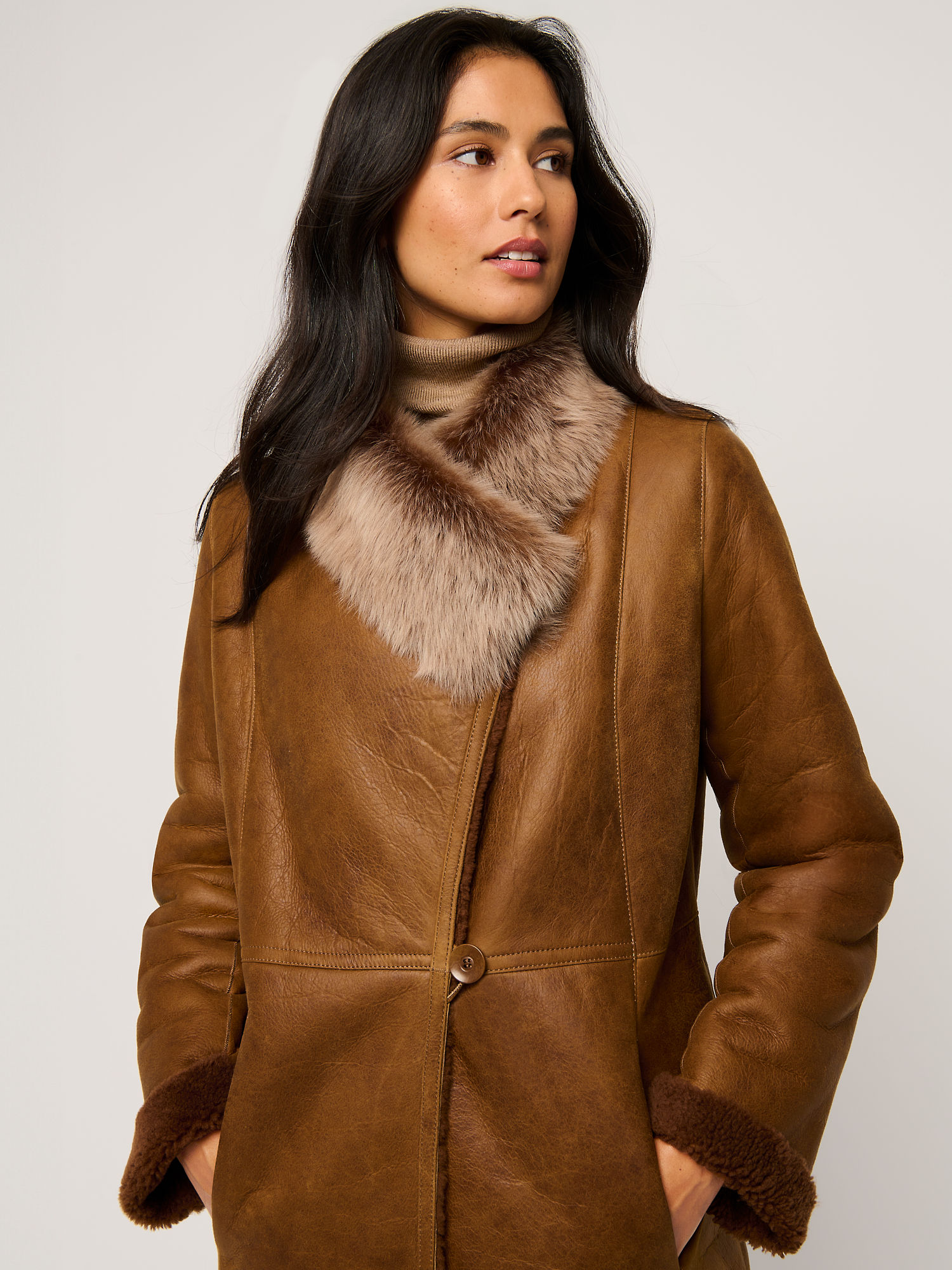 Ariana Sheepskin Coat - XNAUWBI