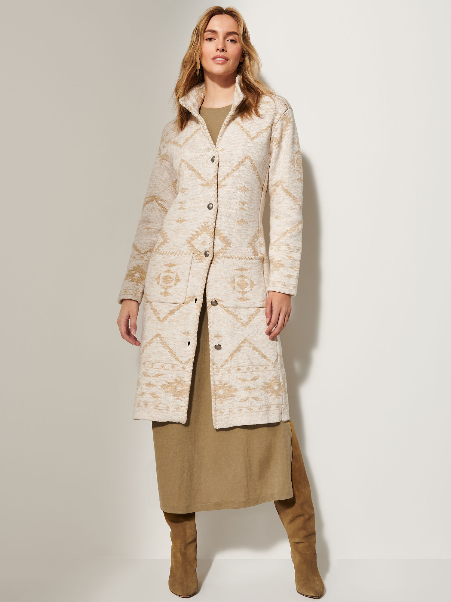 Silverheels Peak Cotton Sweater Jacket - XNAUWBI