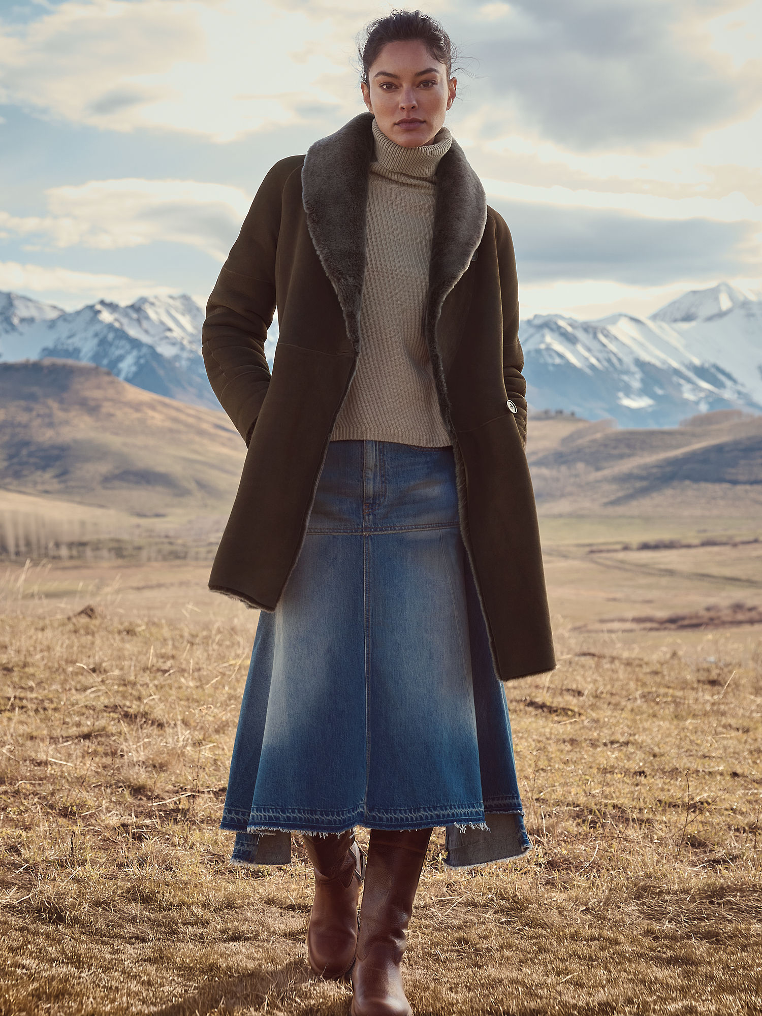 Nicole Sheepskin Coat - XNAUWBI