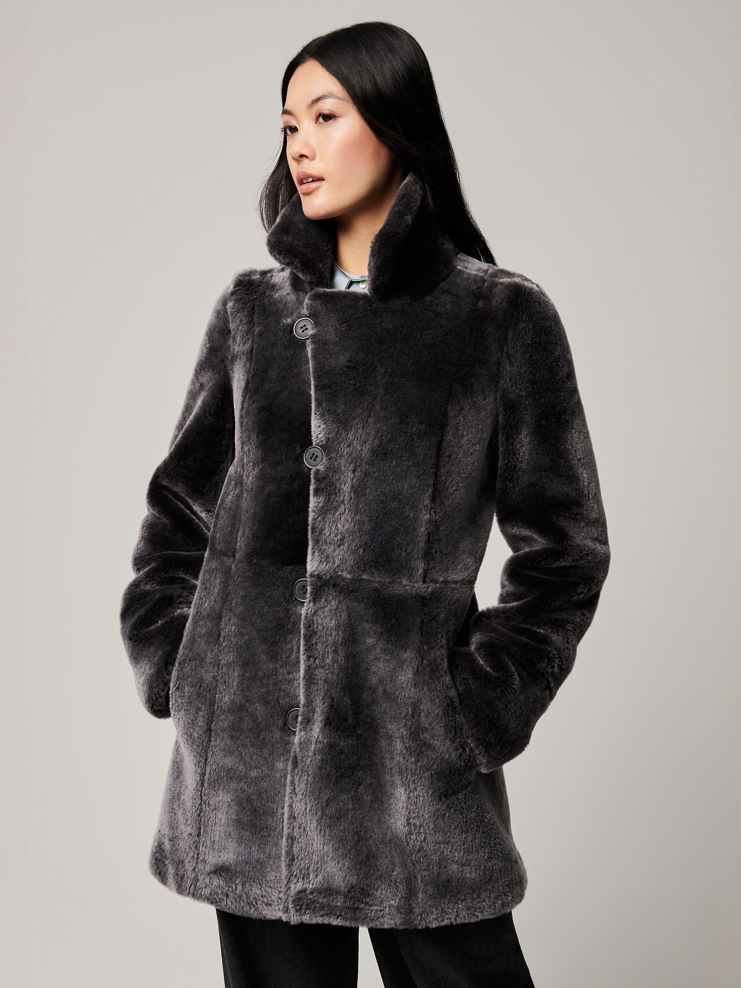 Coleen Reversible Sheepskin Coat - XNAUWBI