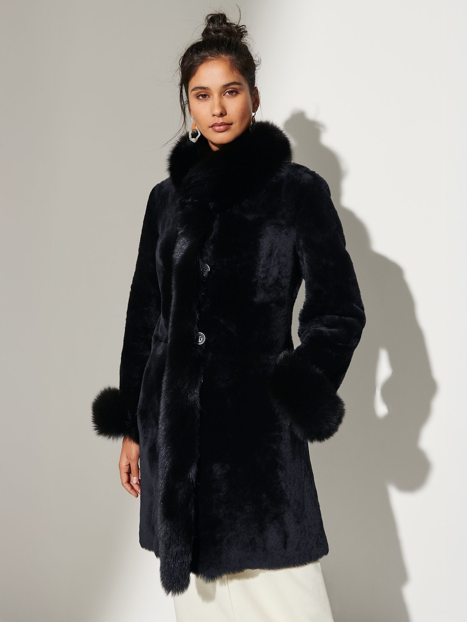 Chantal Reversible Sheepskin Coat - XNAUWBI