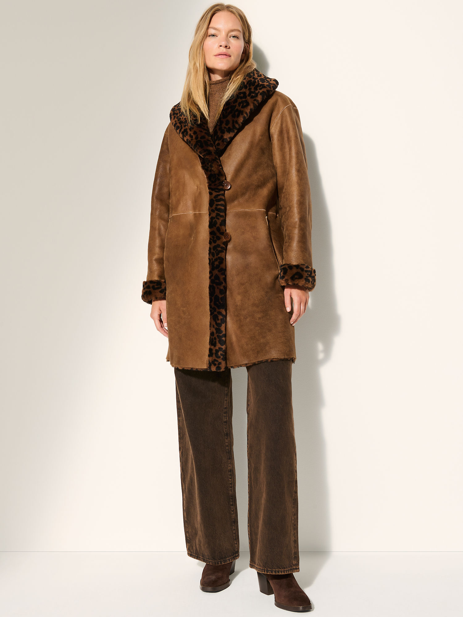 Gia Reversible Sheepskin Coat - XNAUWBI