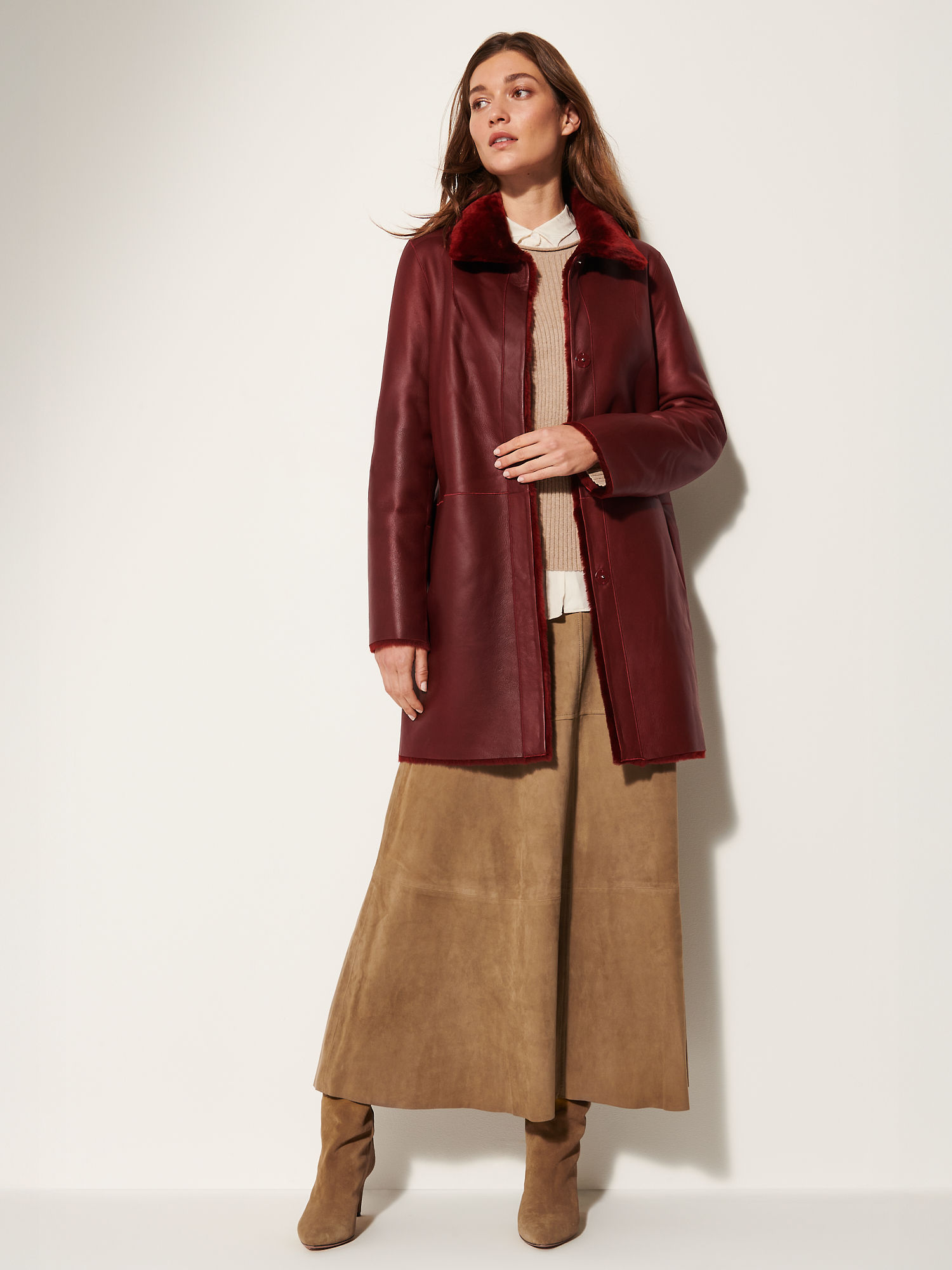 Carmen Reversible Sheepskin Coat - XNAUWBI