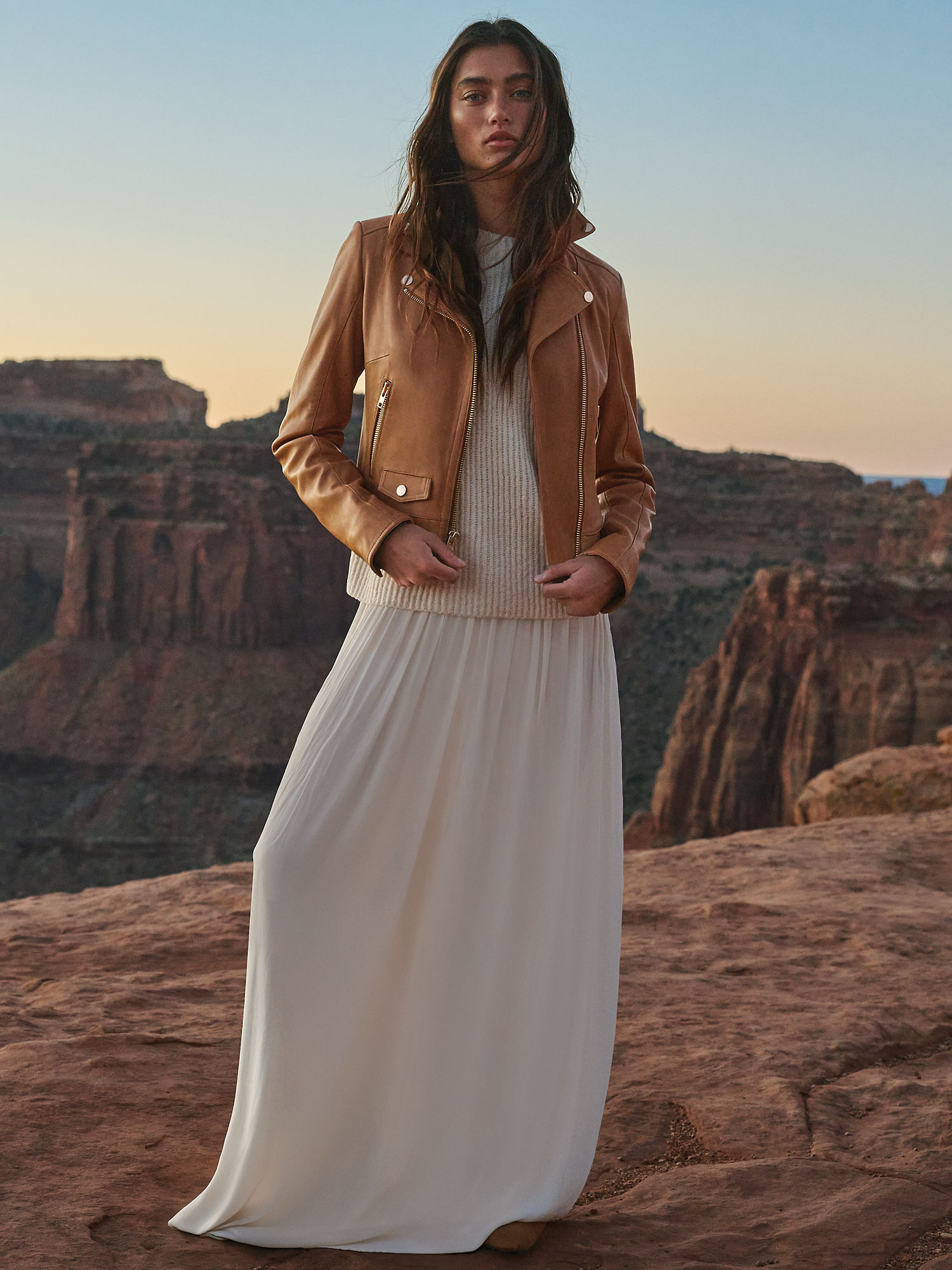 Ariel Leather Moto Jacket - XNAUWBI