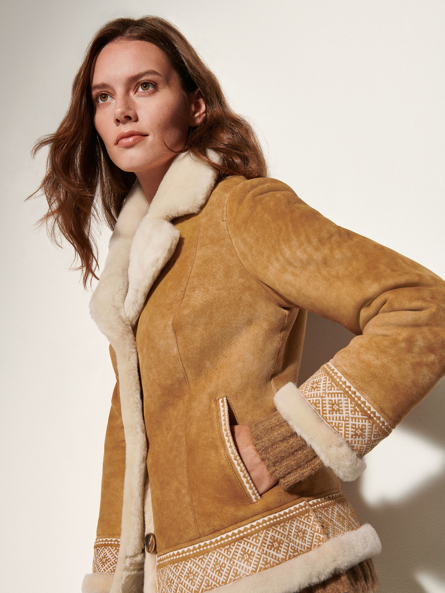 Amber Sheepskin Jacket - XNAUWBI