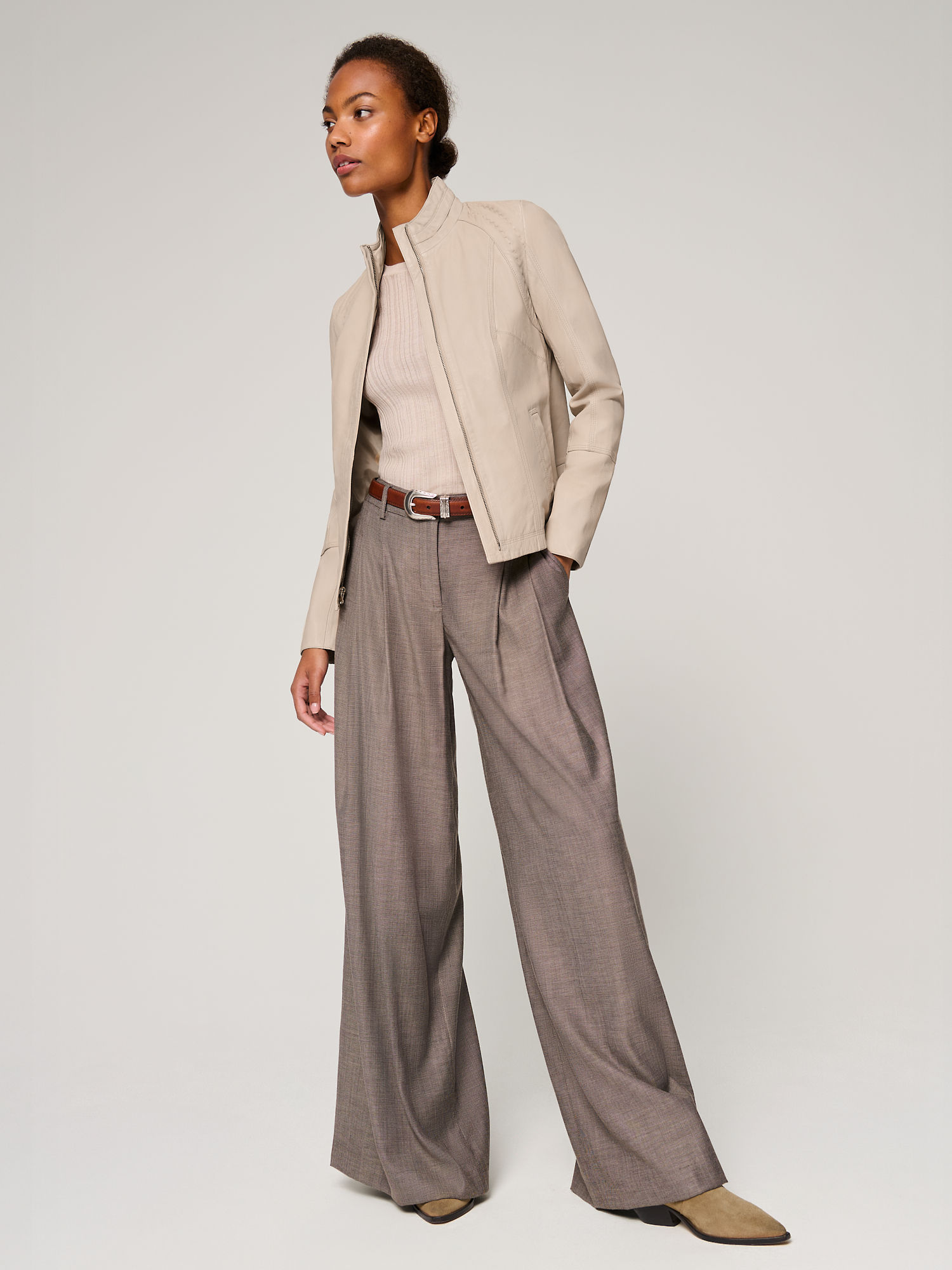 Azura Classic Leather Jacket - XNAUWBI