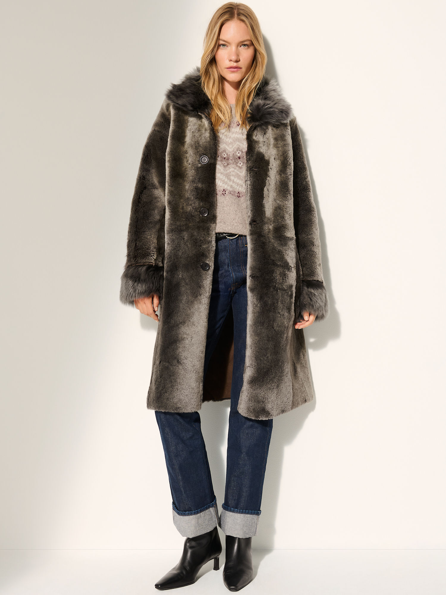 Leticia Reversible Sheepskin Coat - XNAUWBI