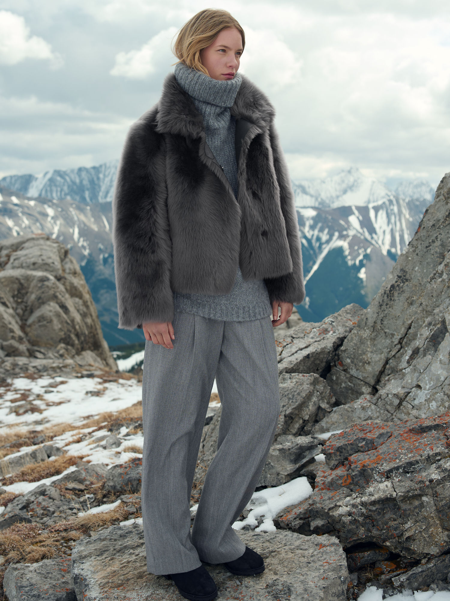 Kylie Reversible Sheepskin Jacket - XNAUWBI