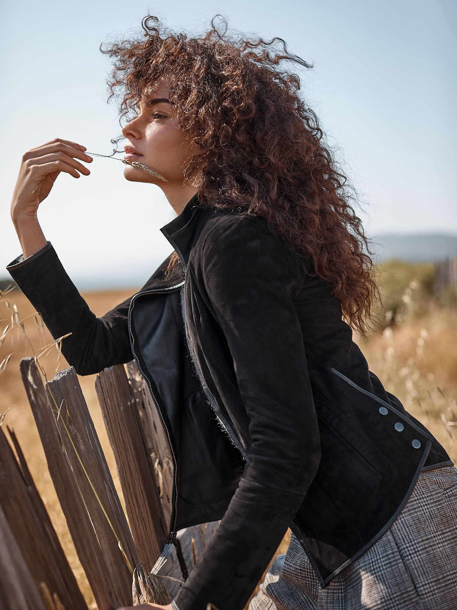 Ally Reversible Suede Leather Jacket - XNAUWBI