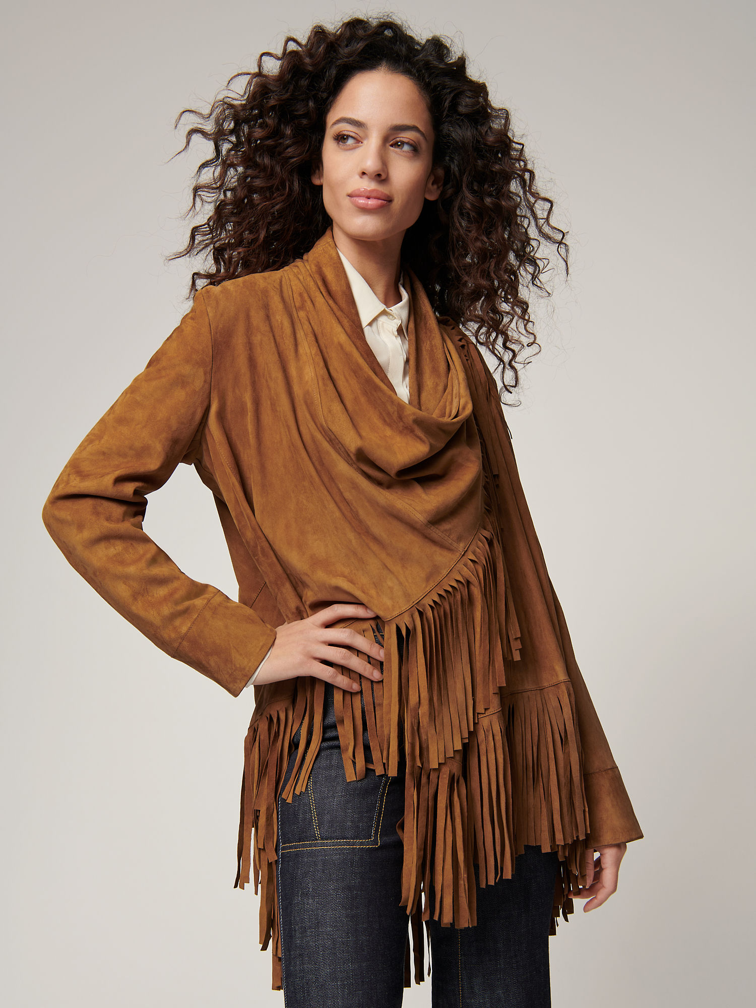 Trisha Suede Leather Jacket - XNAUWBI