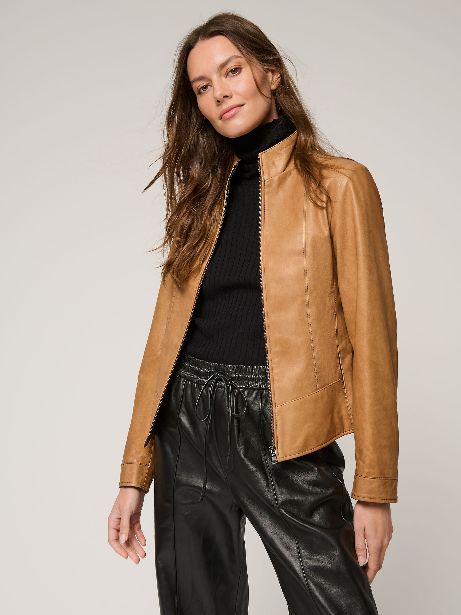 Melissa Leather Jacket - XNAUWBI