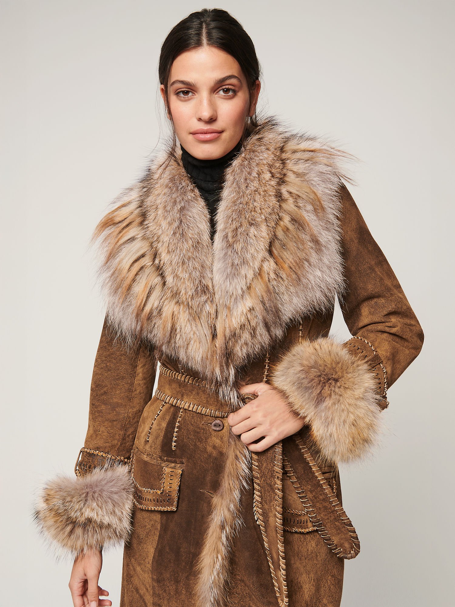 Georgia Leather Coat - XNAUWBI