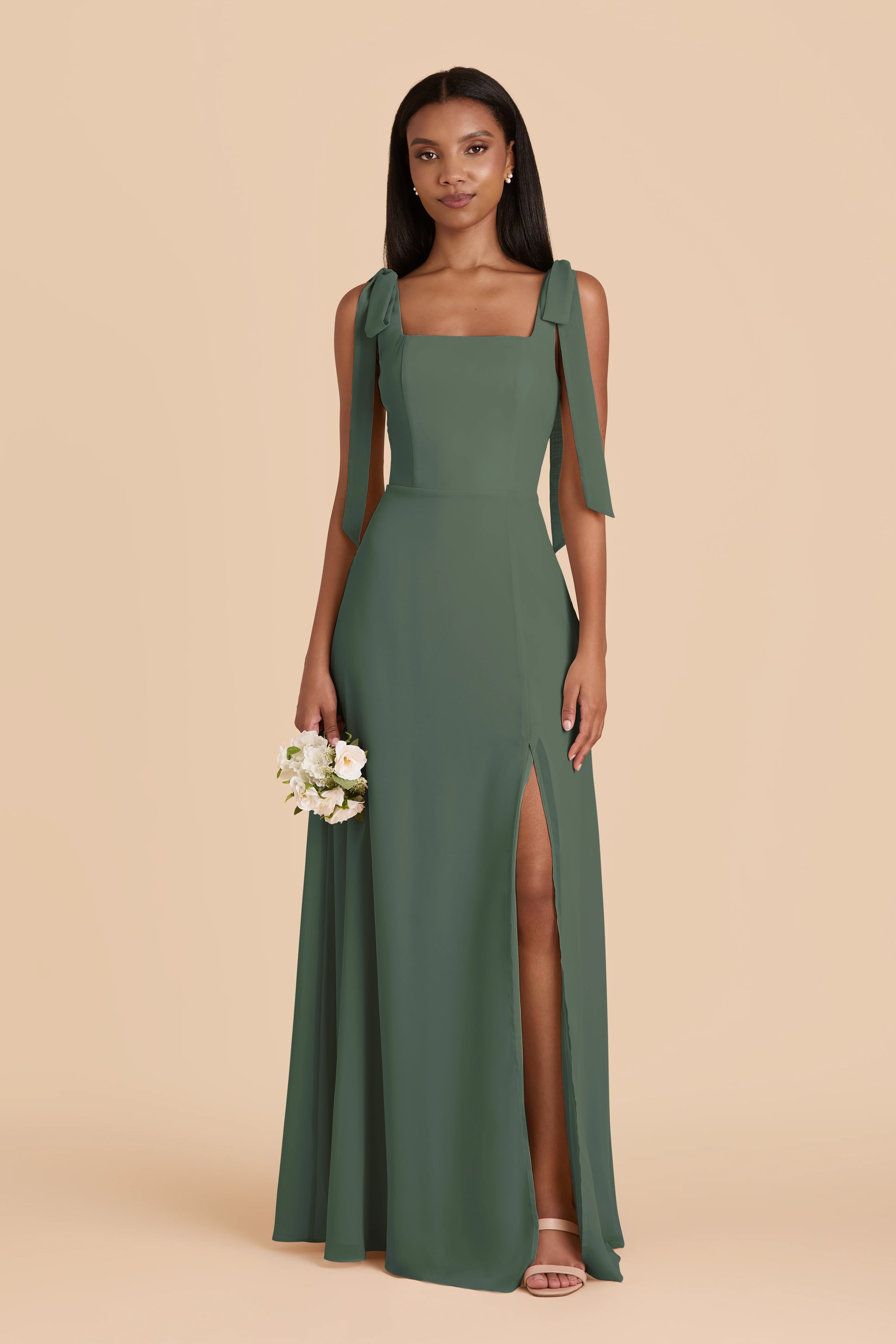 Chiffon Eucalyptus Dress - XNAUWBI