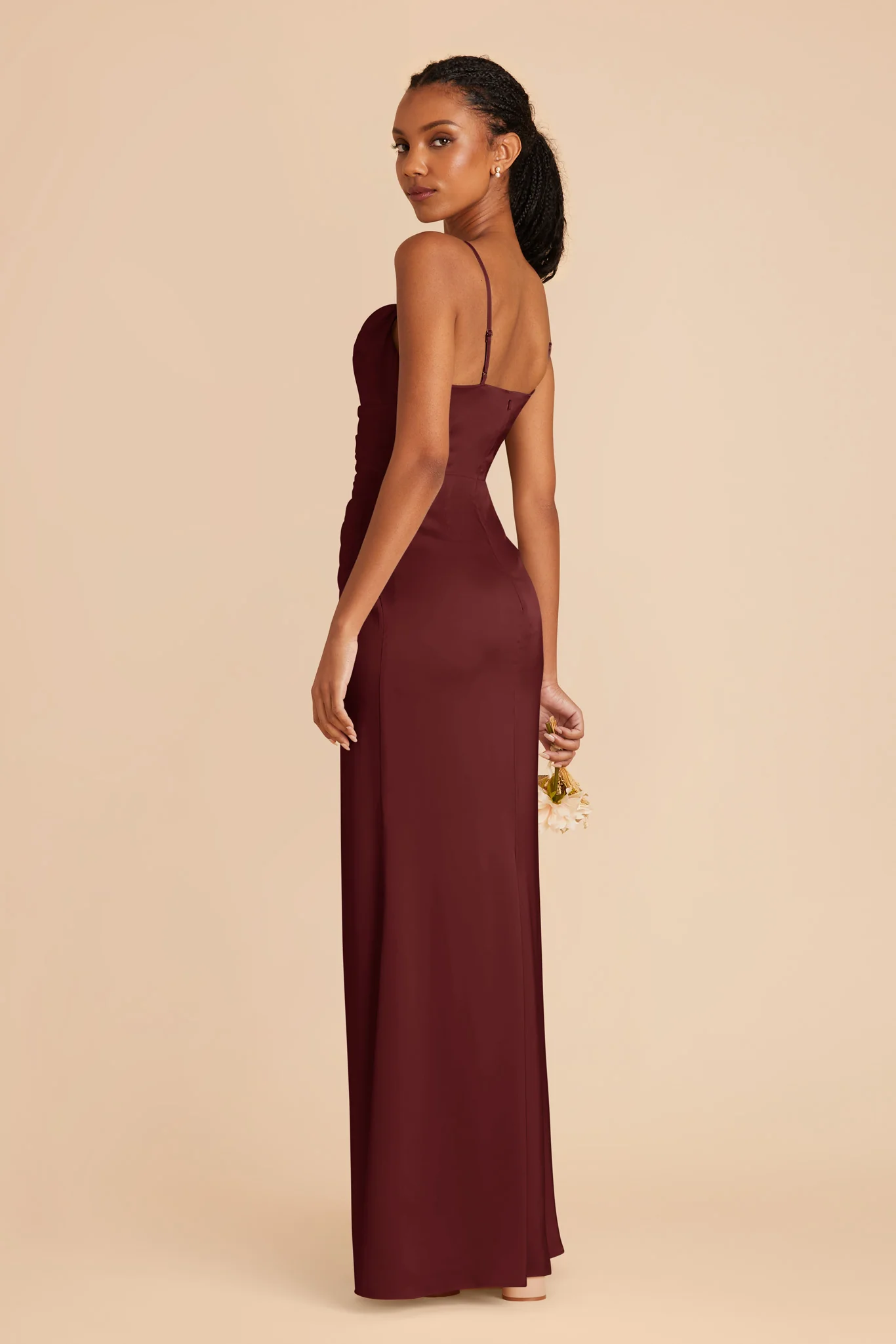 Matte Satin Cabernet Dress - XNAUWBI
