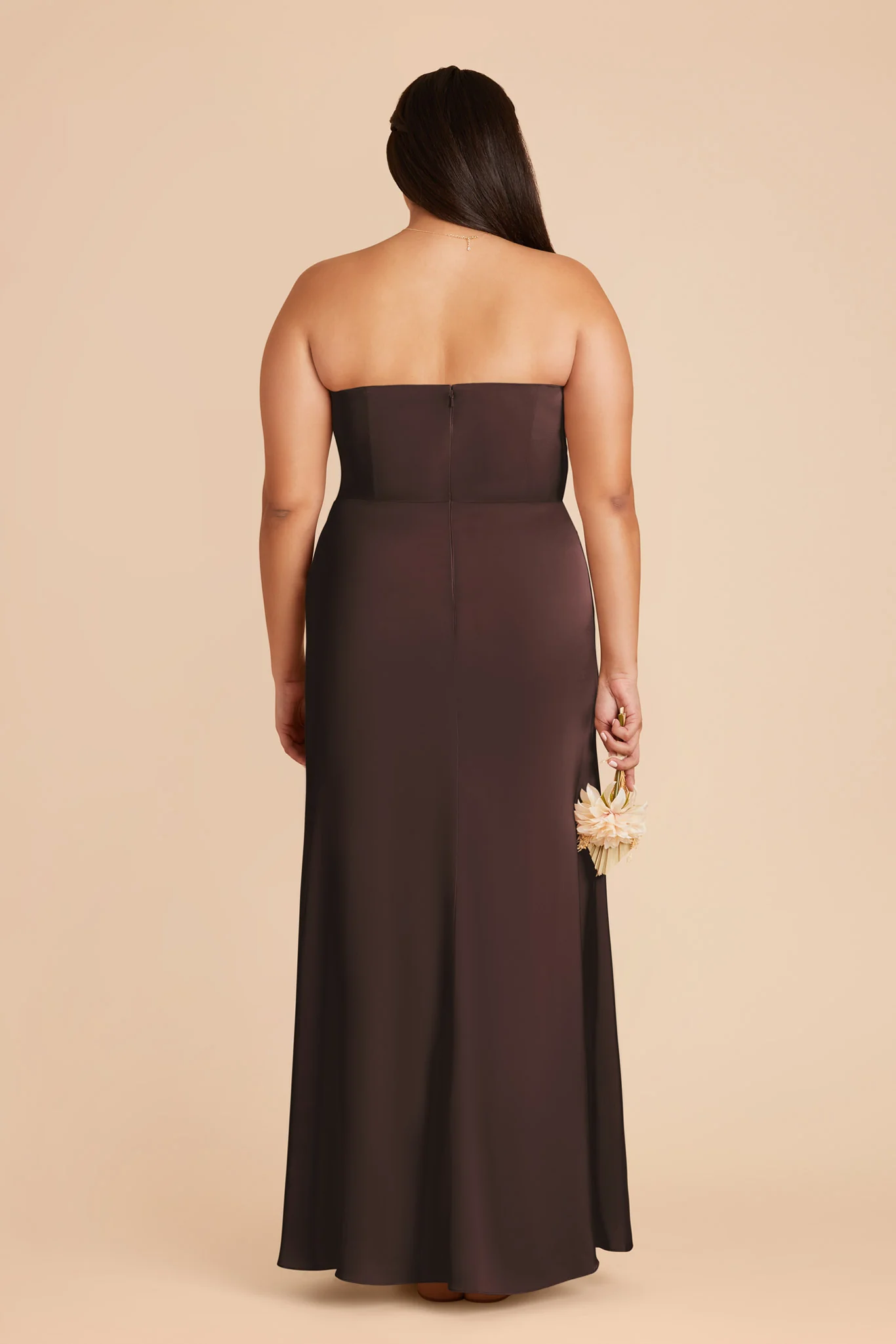 Matte Satin Espresso Dress - XNAUWBI