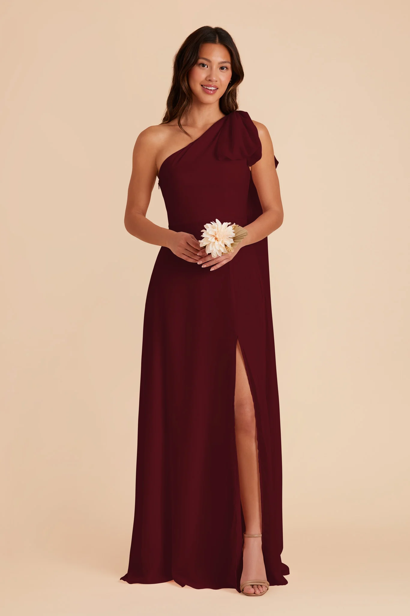 Chiffon Cabernet Dress - XNAUWBI
